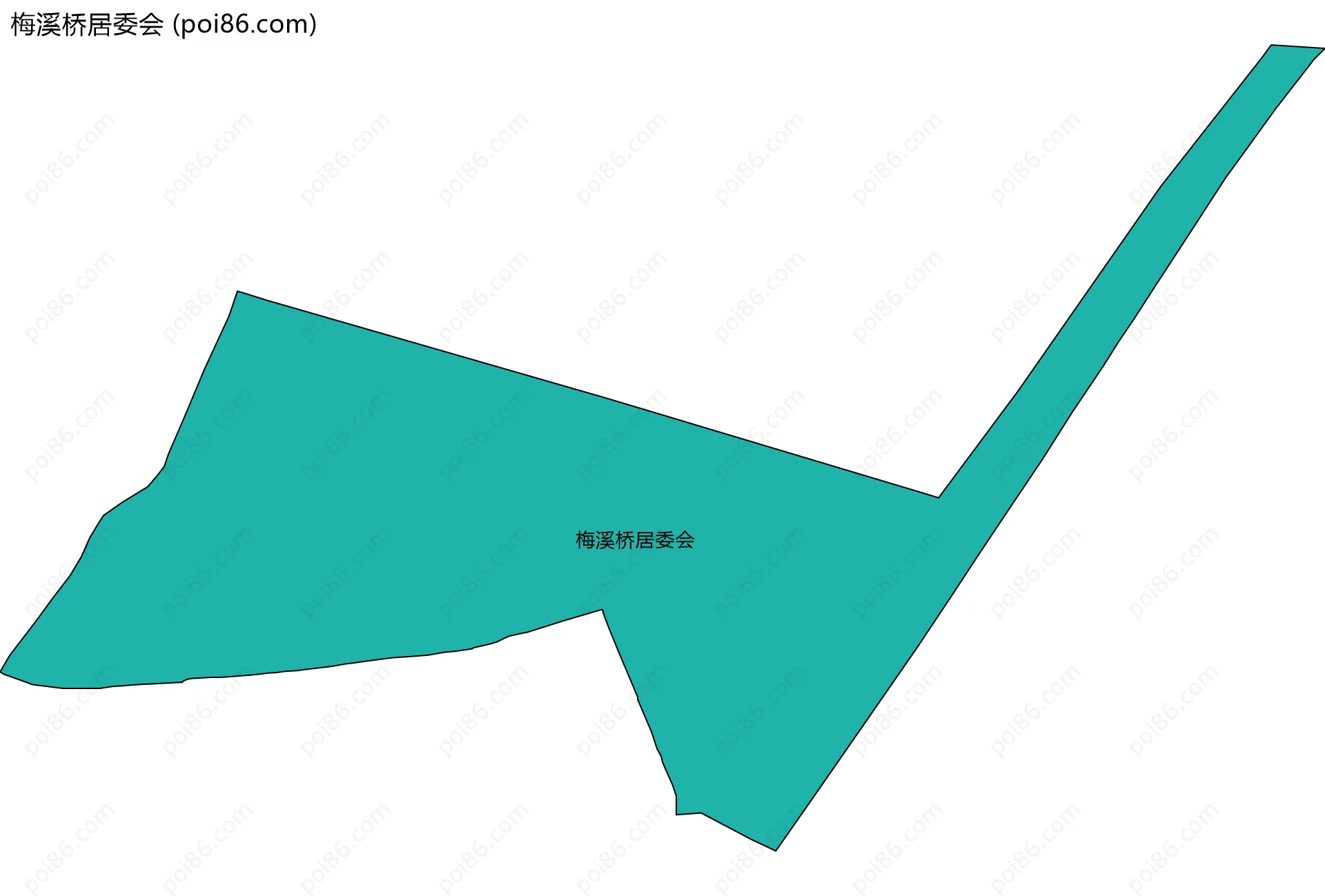 梅溪桥居委会边界地图