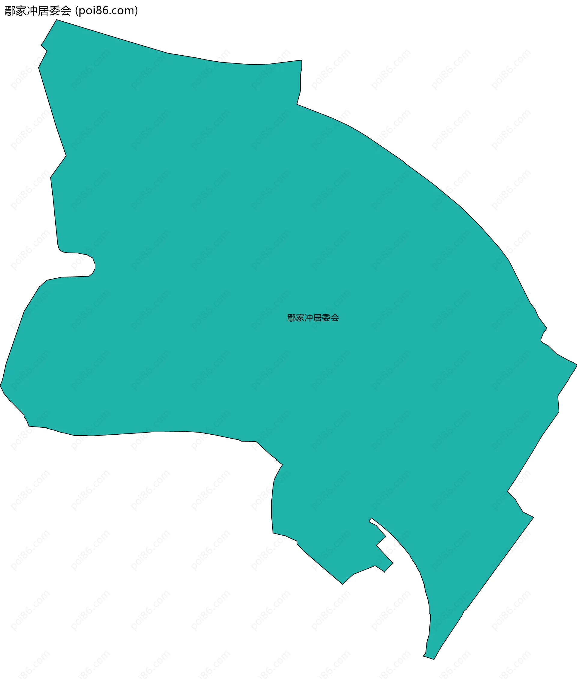 鄢家冲居委会边界地图