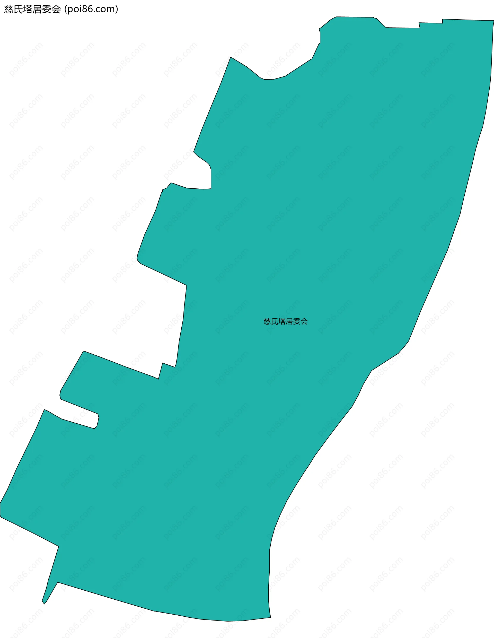 慈氏塔居委会边界地图