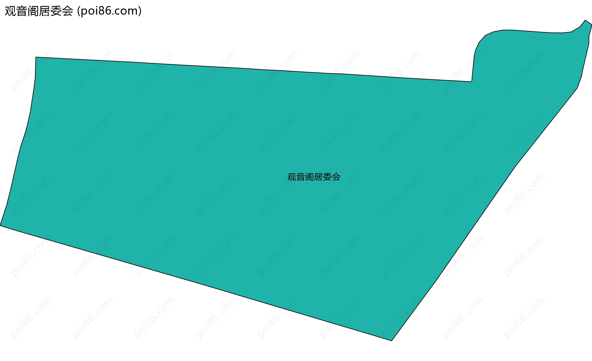 观音阁居委会边界地图