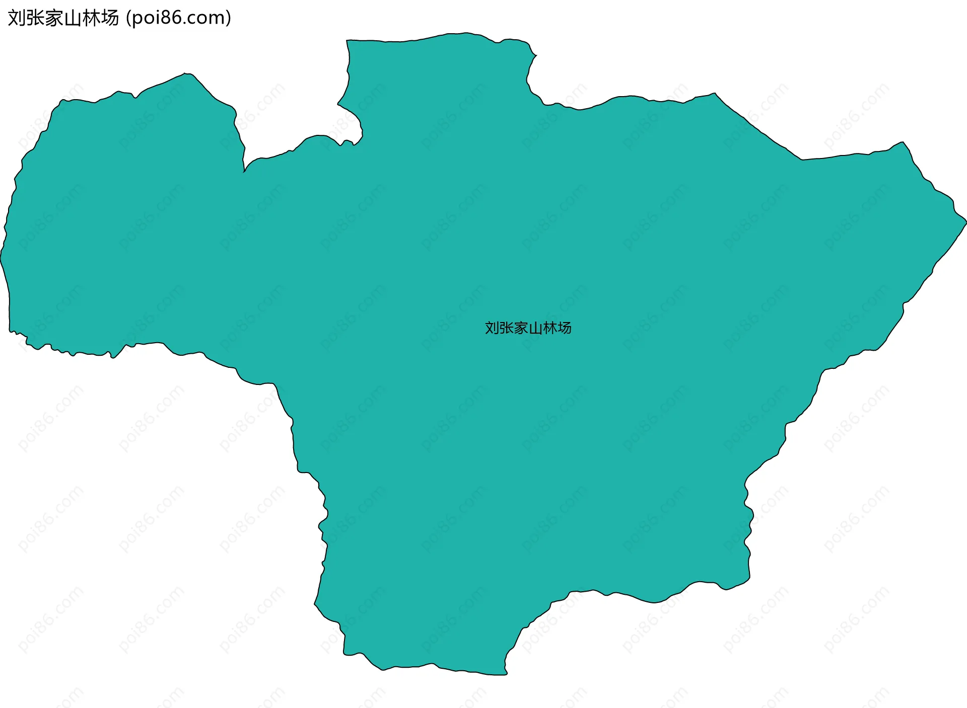 刘张家山林场边界地图