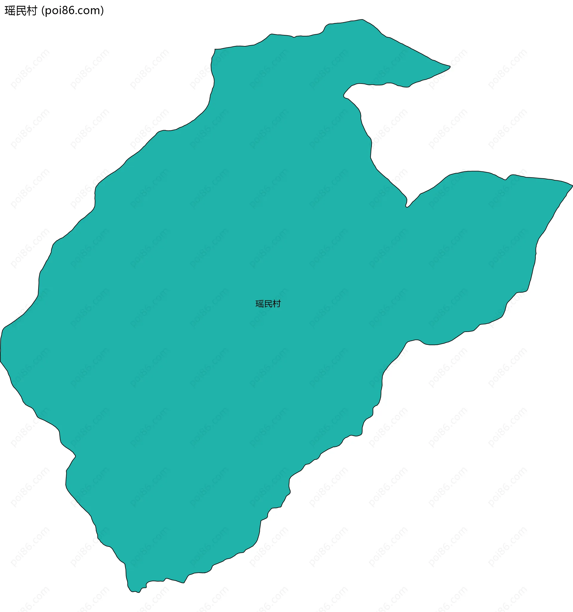 瑶民村边界地图