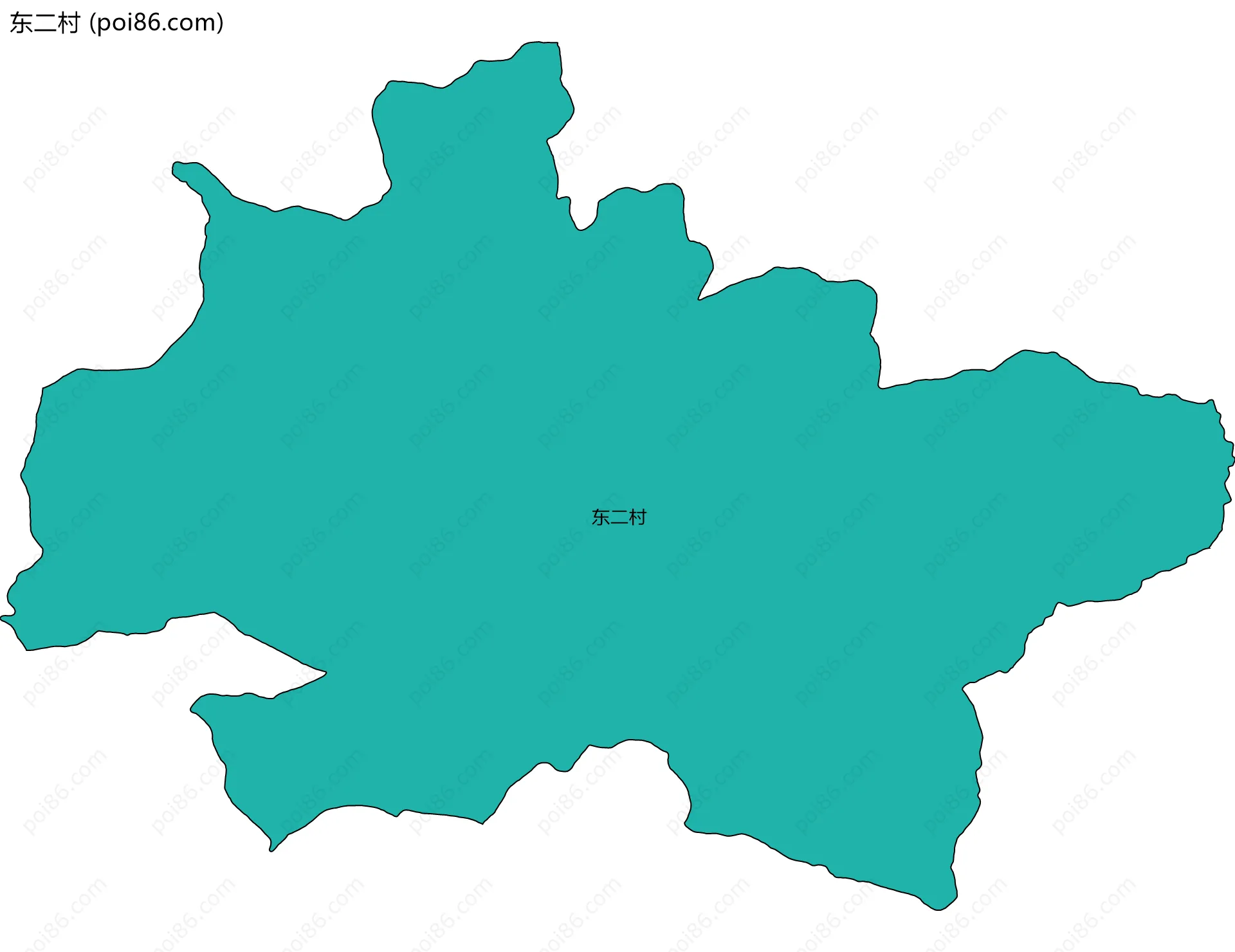 东二村边界地图
