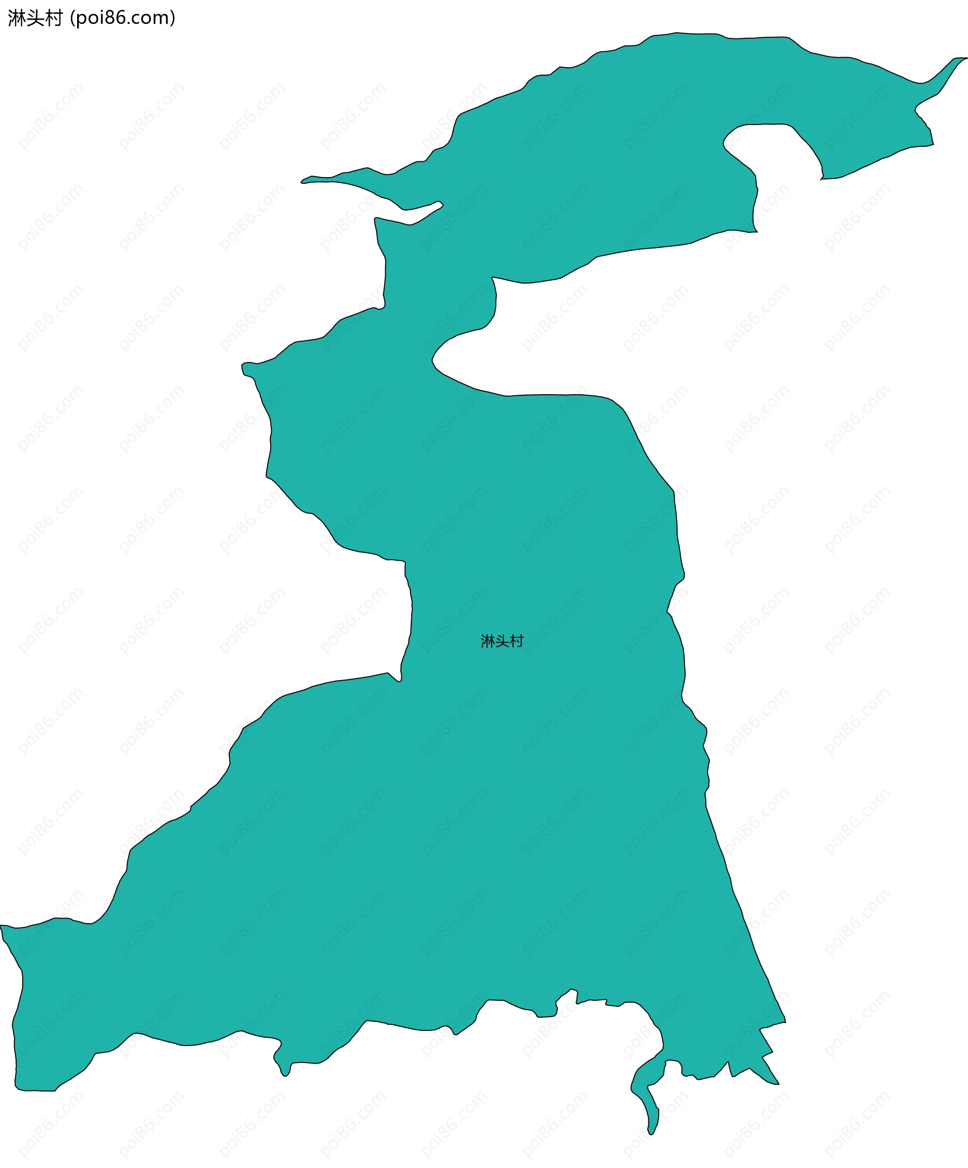 淋头村边界地图