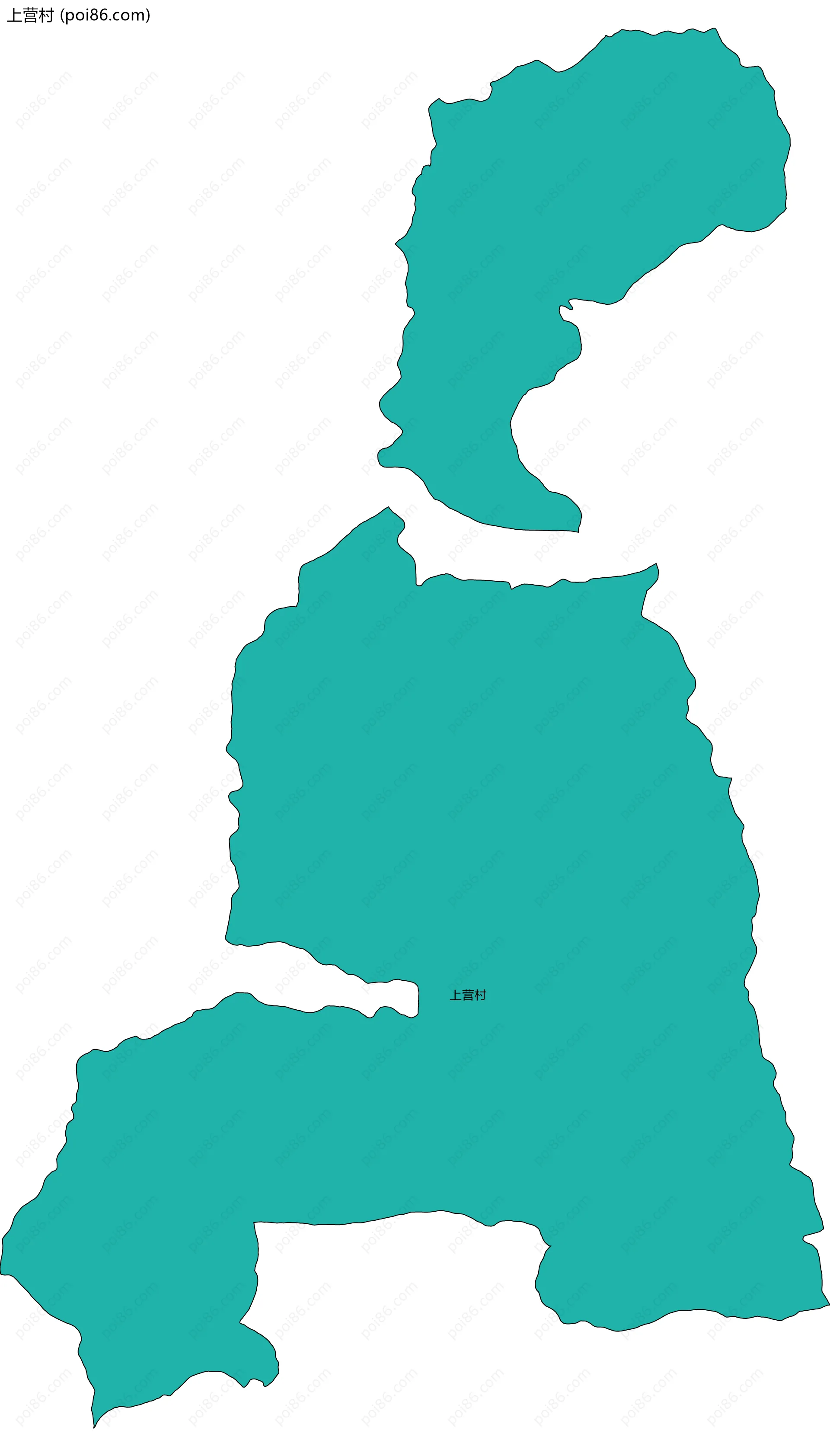 上营村边界地图