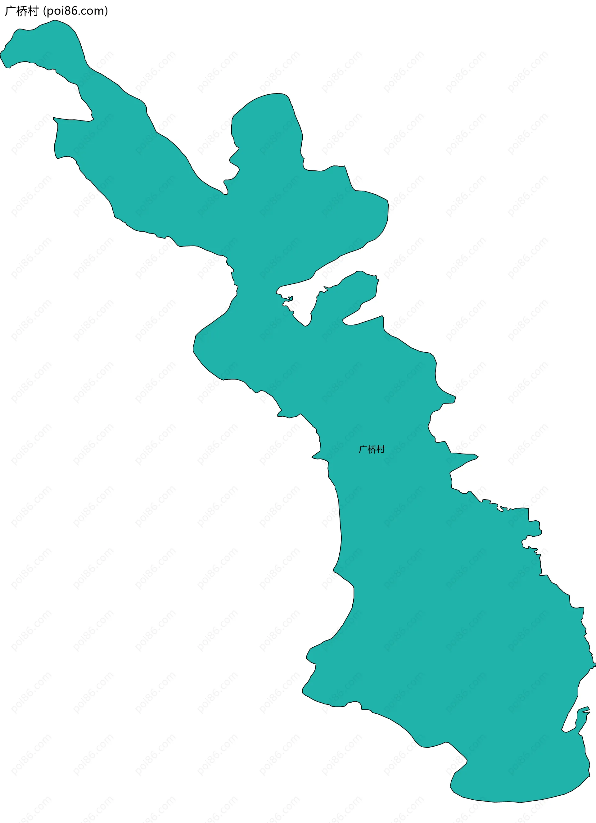 广桥村边界地图