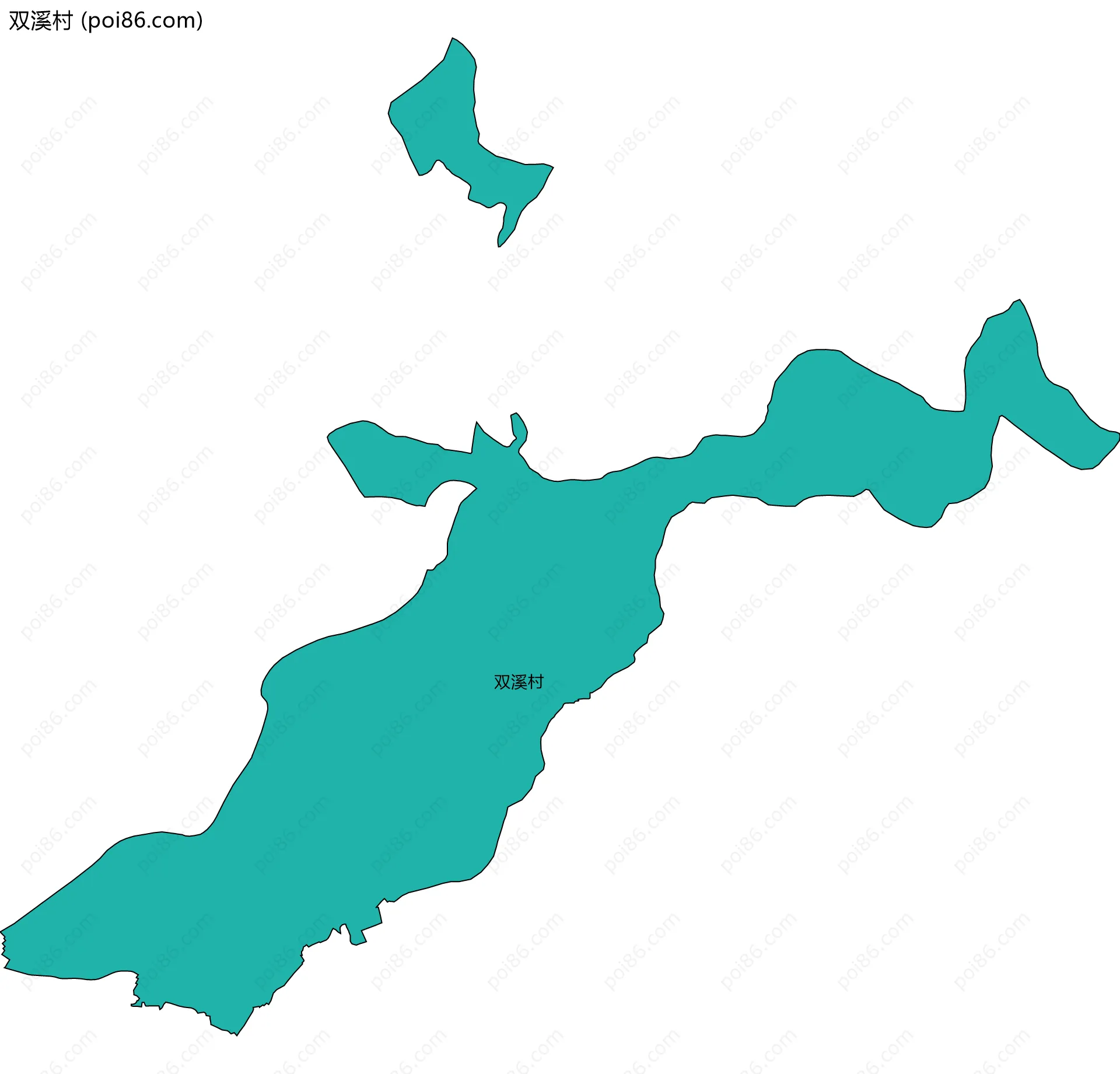 双溪村边界地图