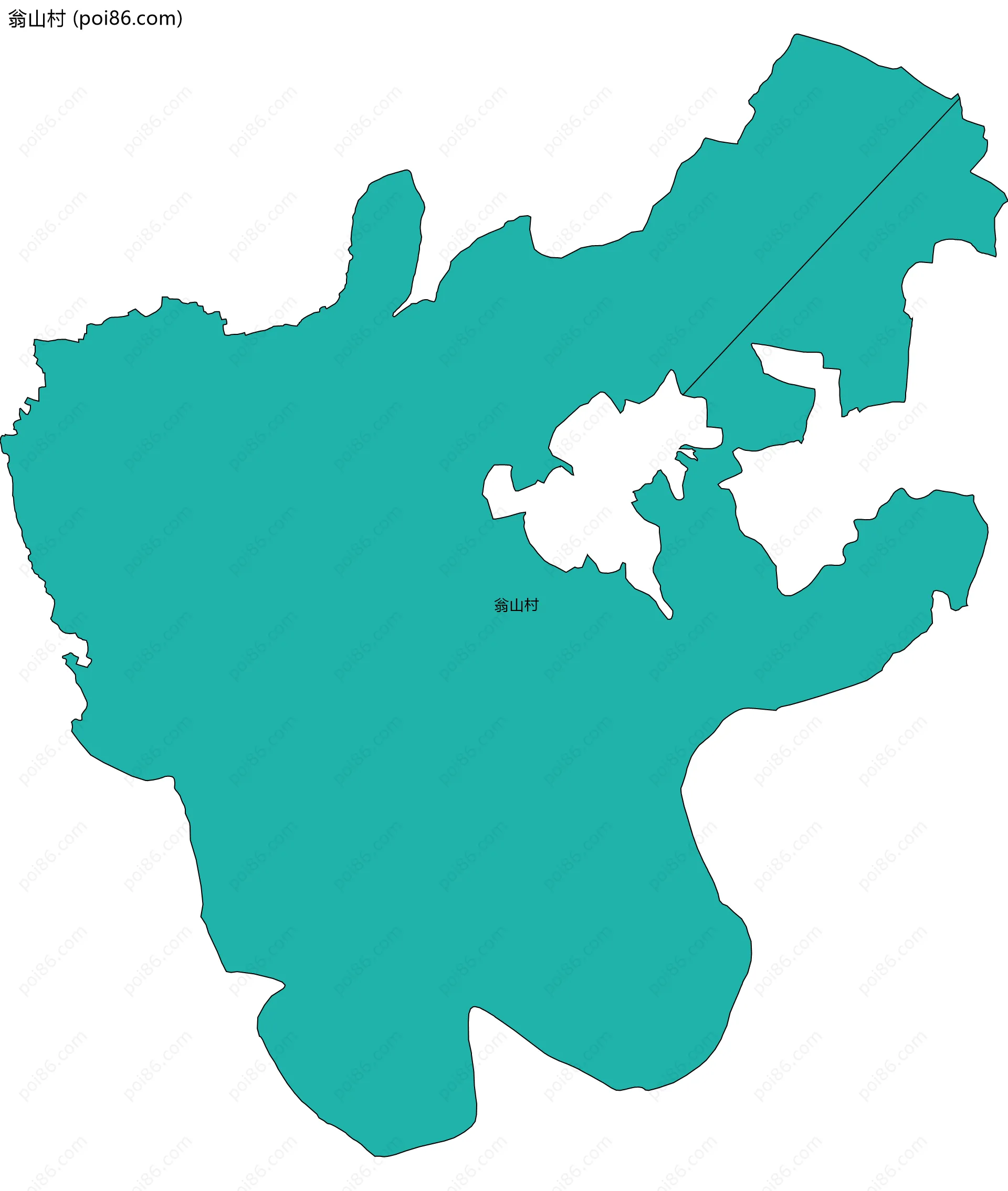 翁山村边界地图
