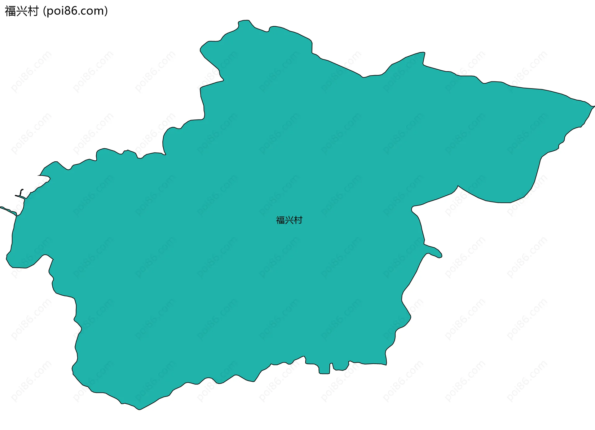 福兴村边界地图