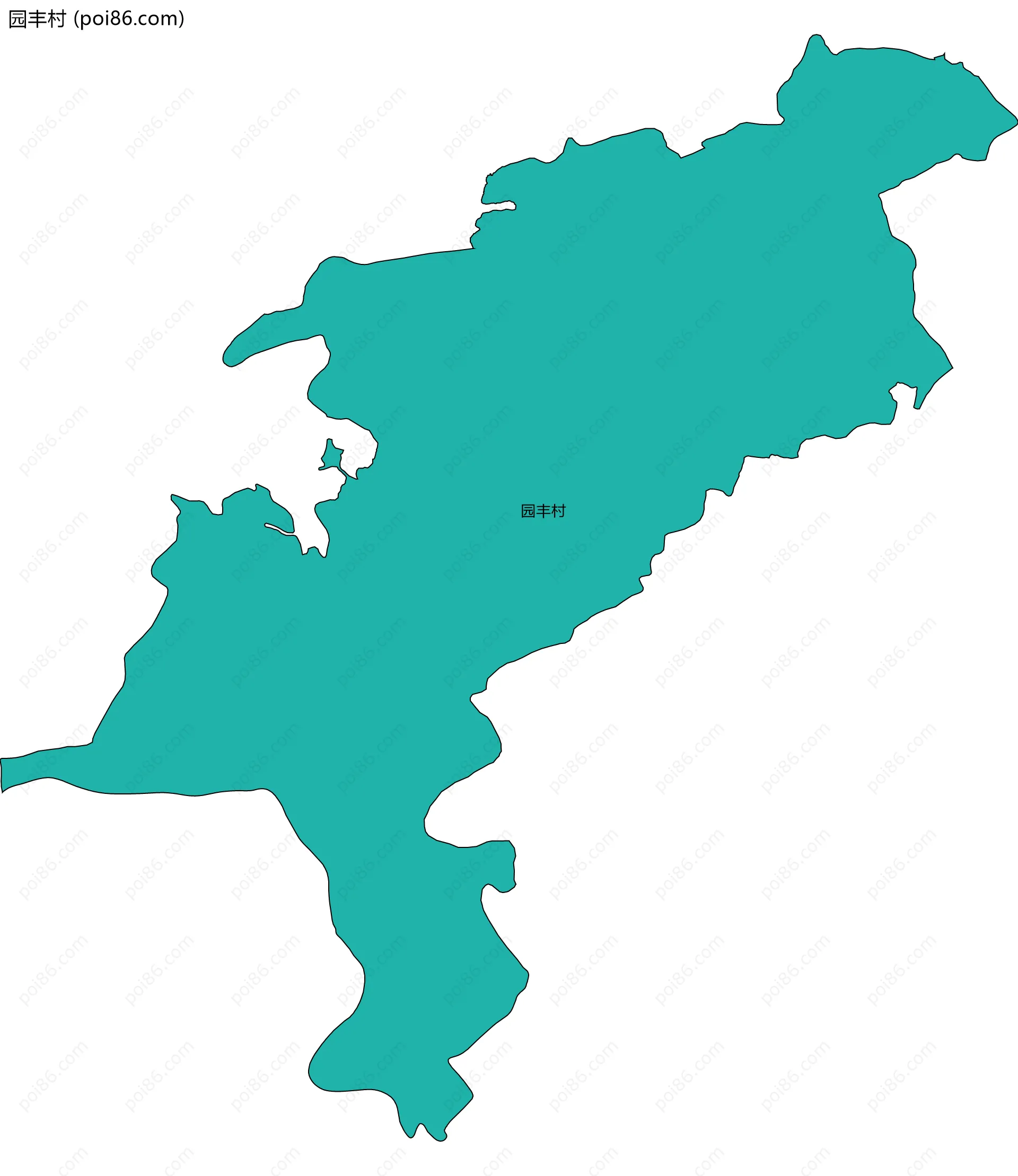 园丰村边界地图