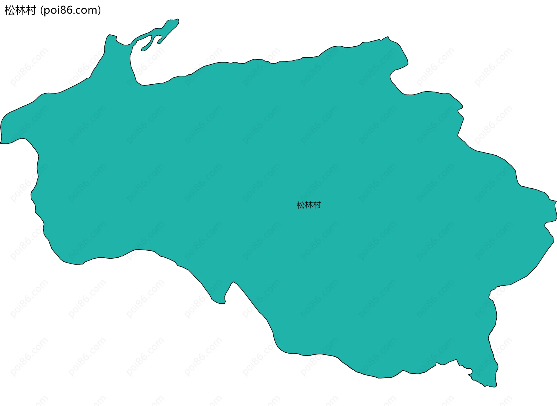 松林村边界地图