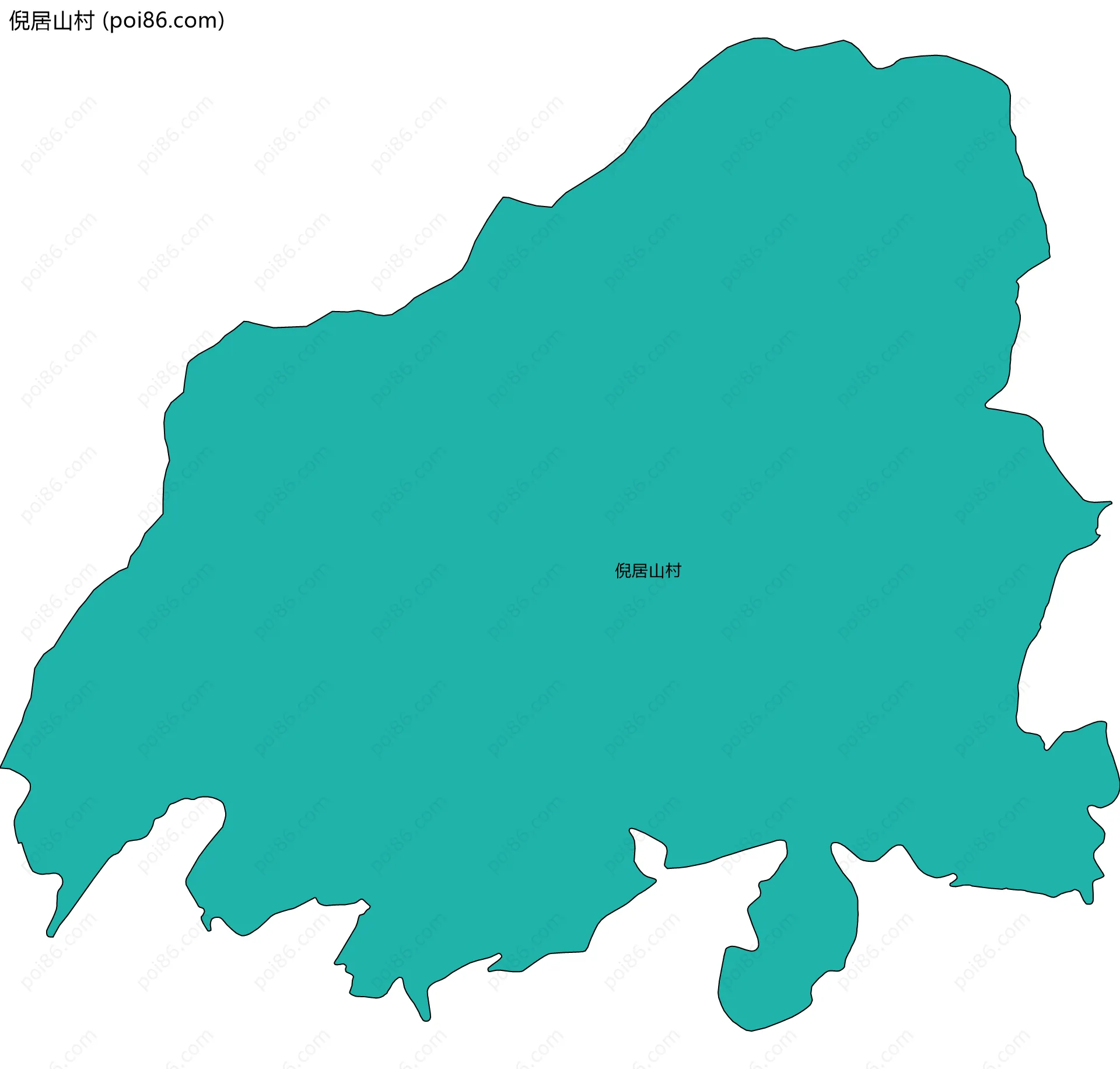 倪居山村边界地图