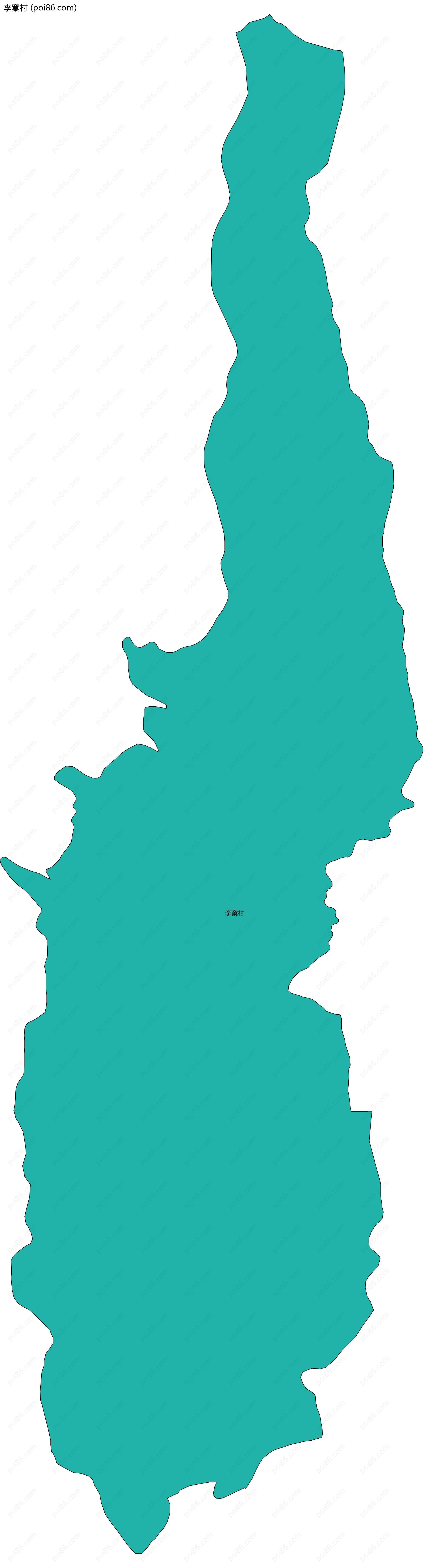 李窠村边界地图