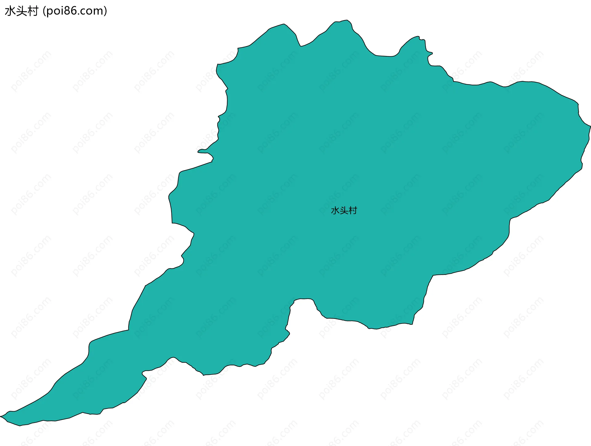 水头村边界地图