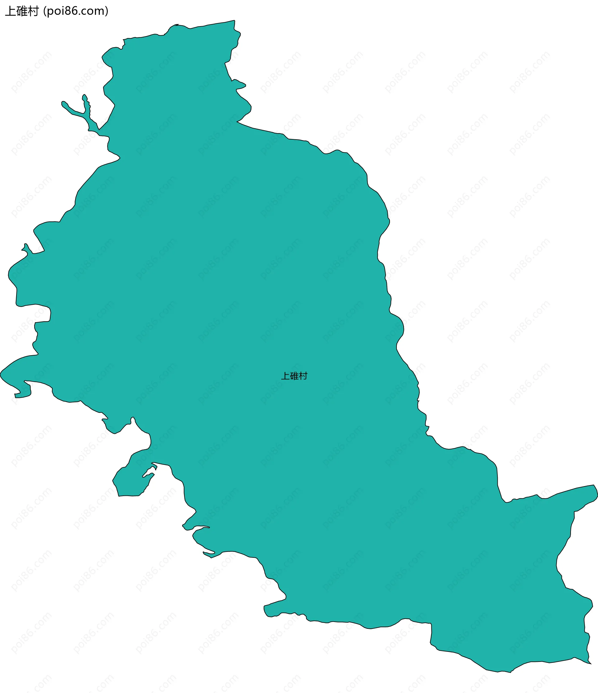 上碓村边界地图