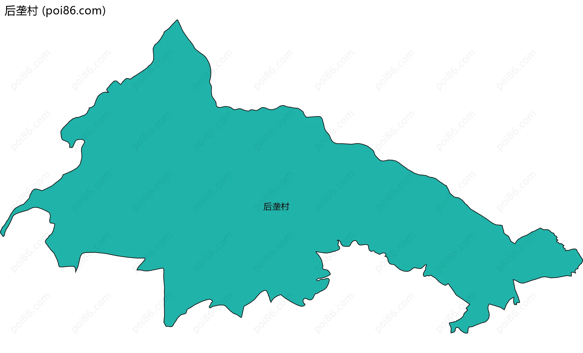 后垄村边界地图