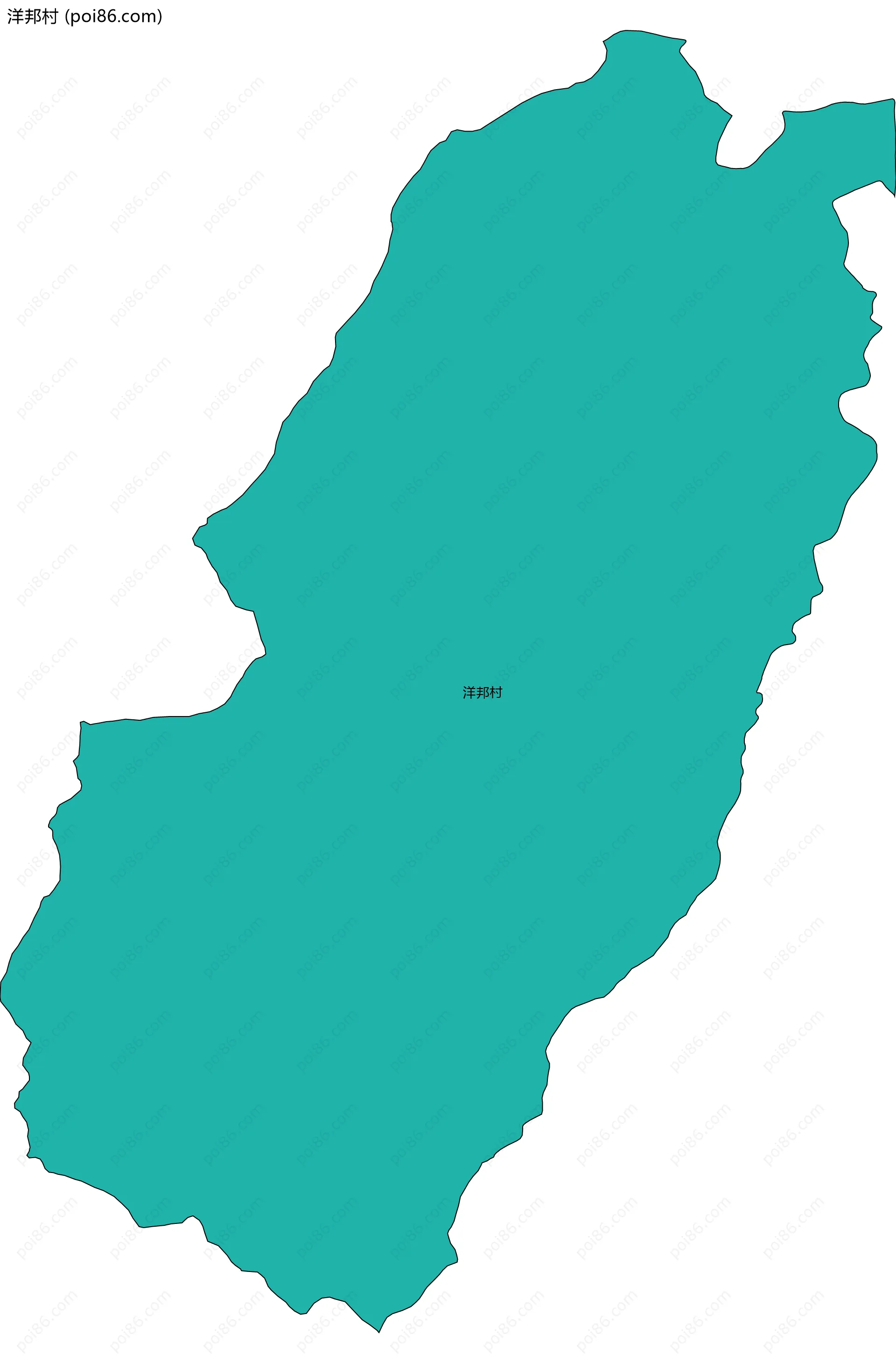 洋邦村边界地图