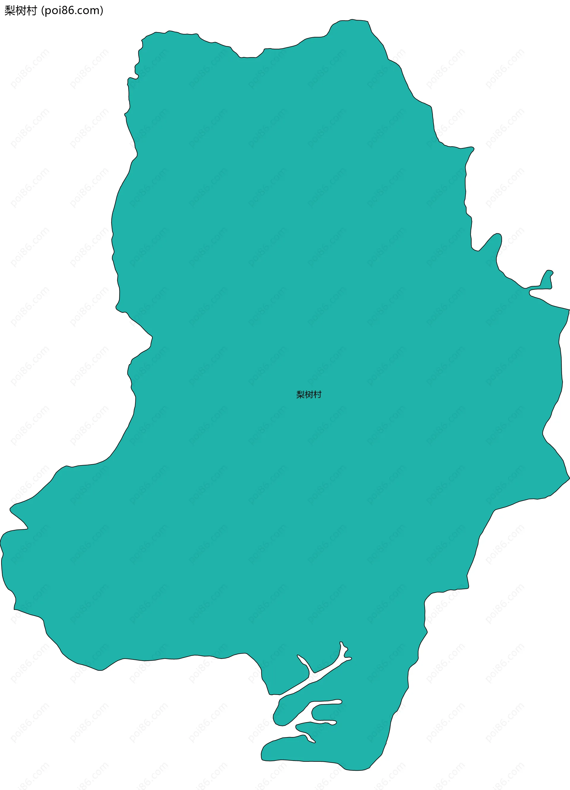 梨树村边界地图