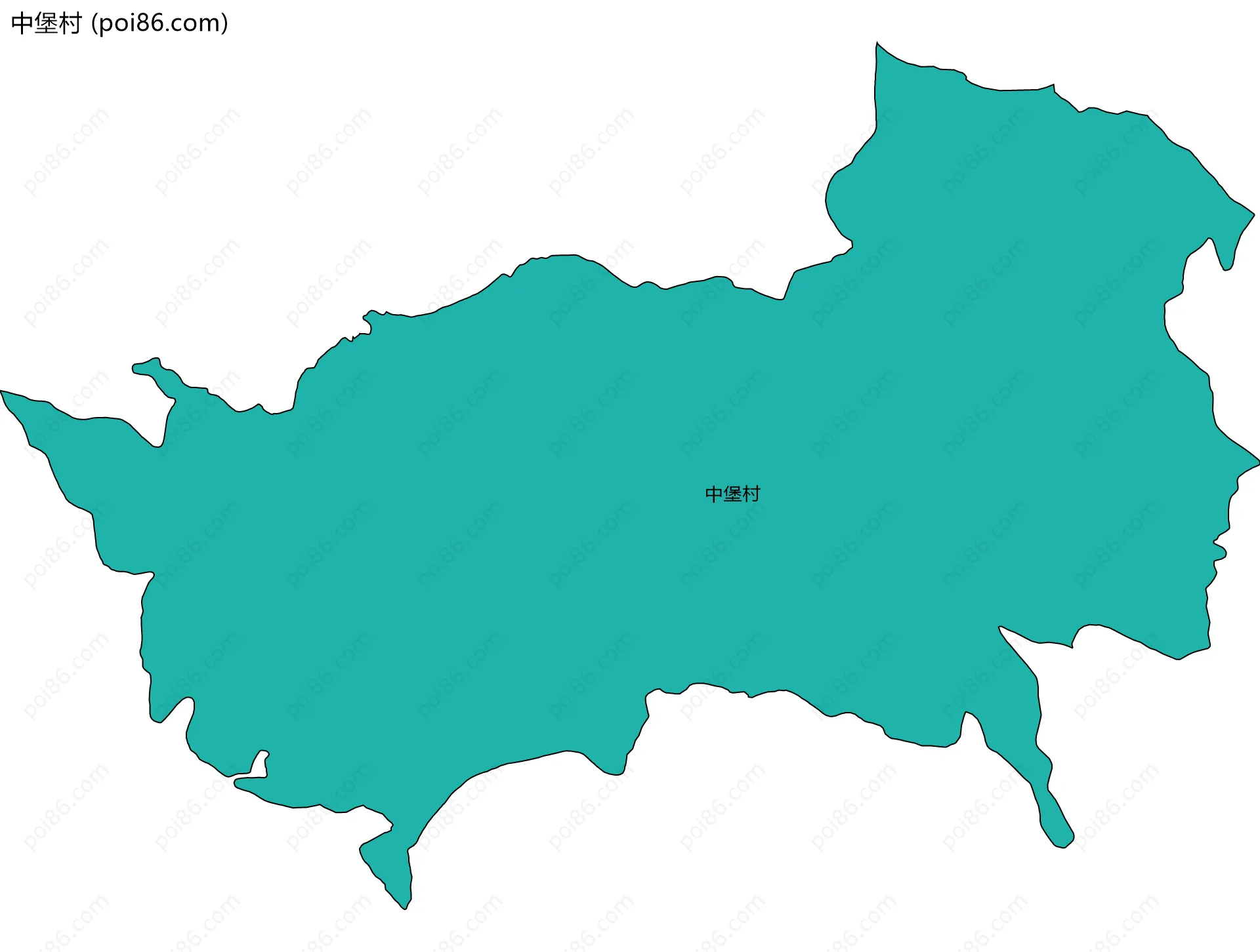 中堡村边界地图