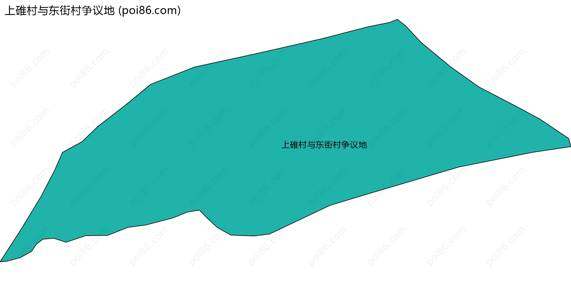 上碓村与东街村争议地边界地图