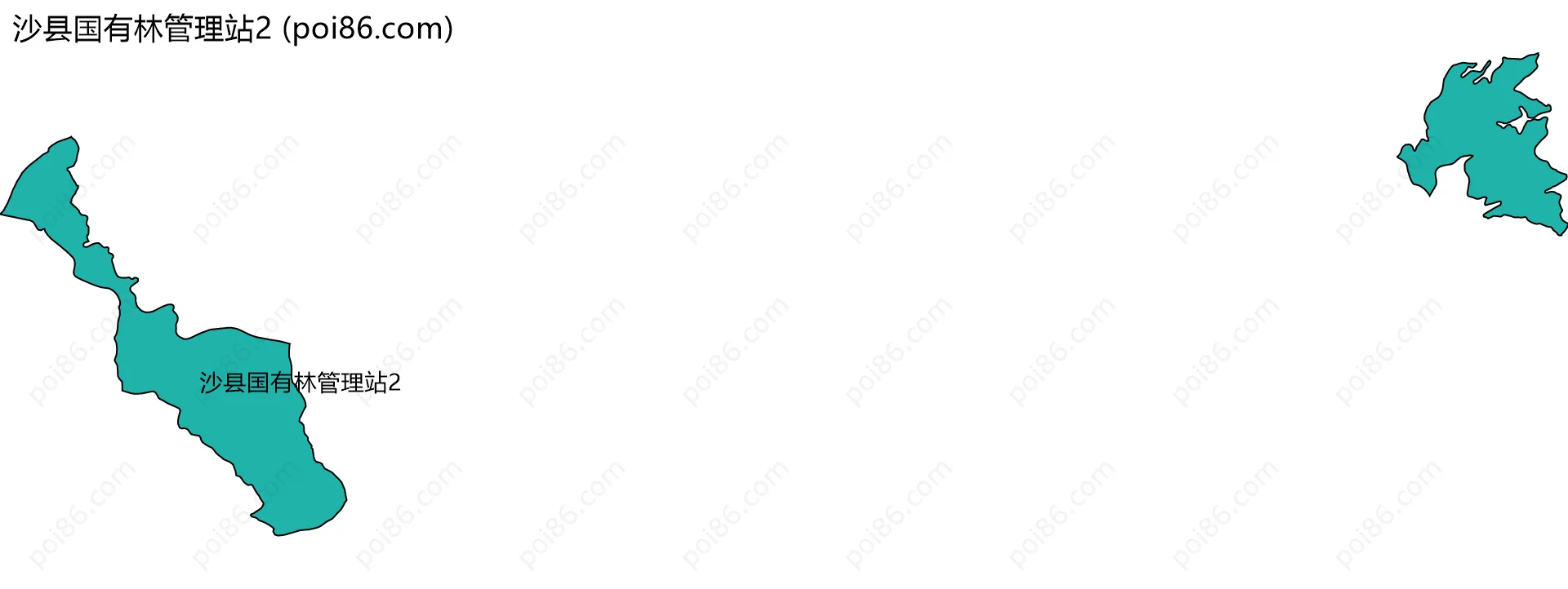 沙县国有林管理站2边界地图
