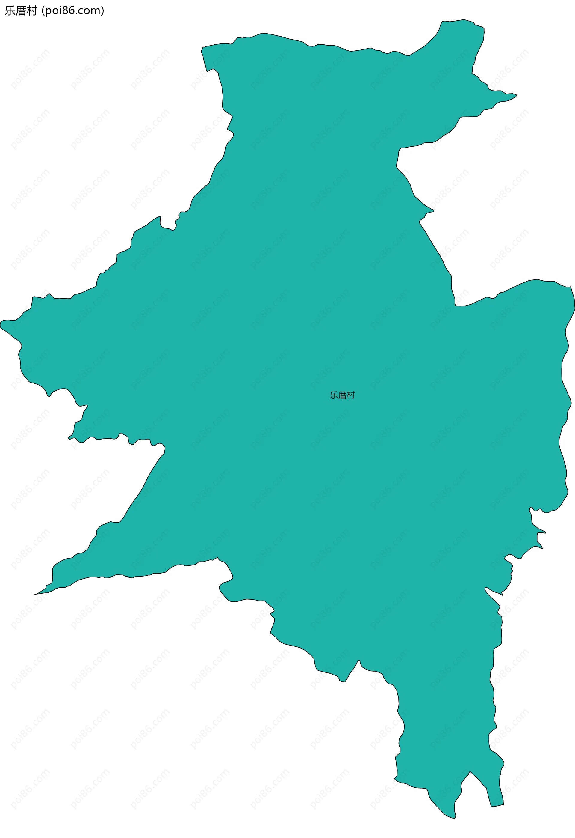 乐厝村边界地图