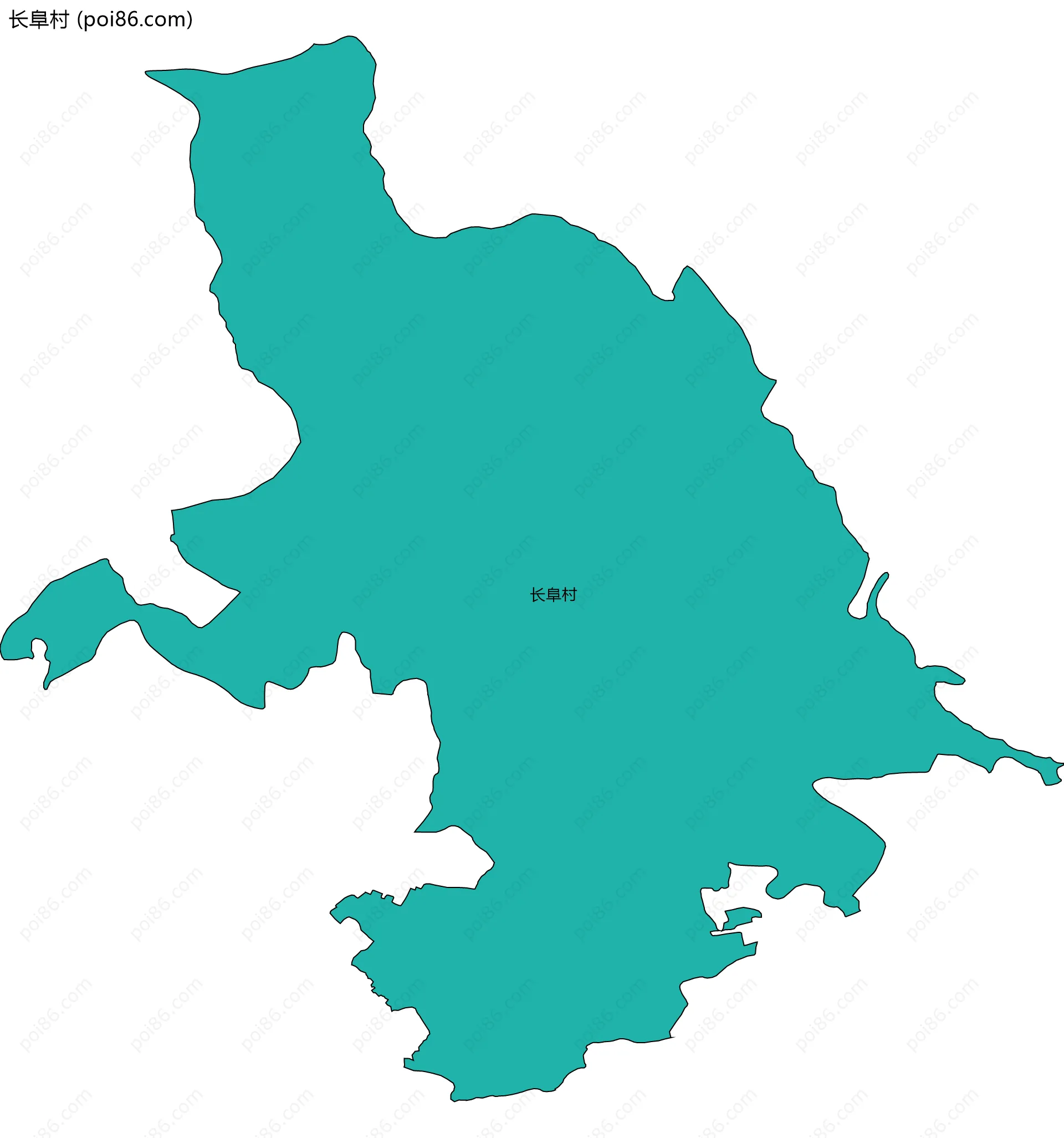 长阜村边界地图