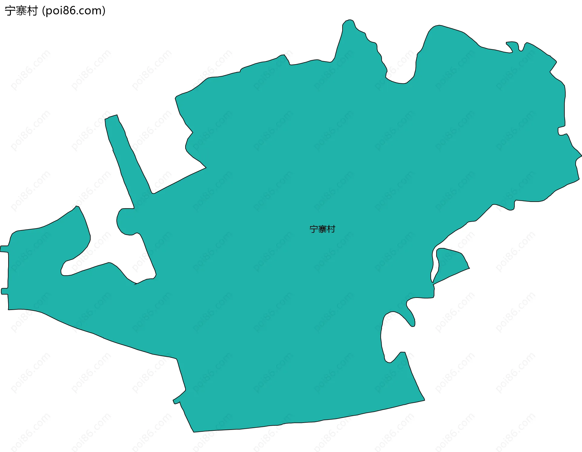 宁寨村边界地图