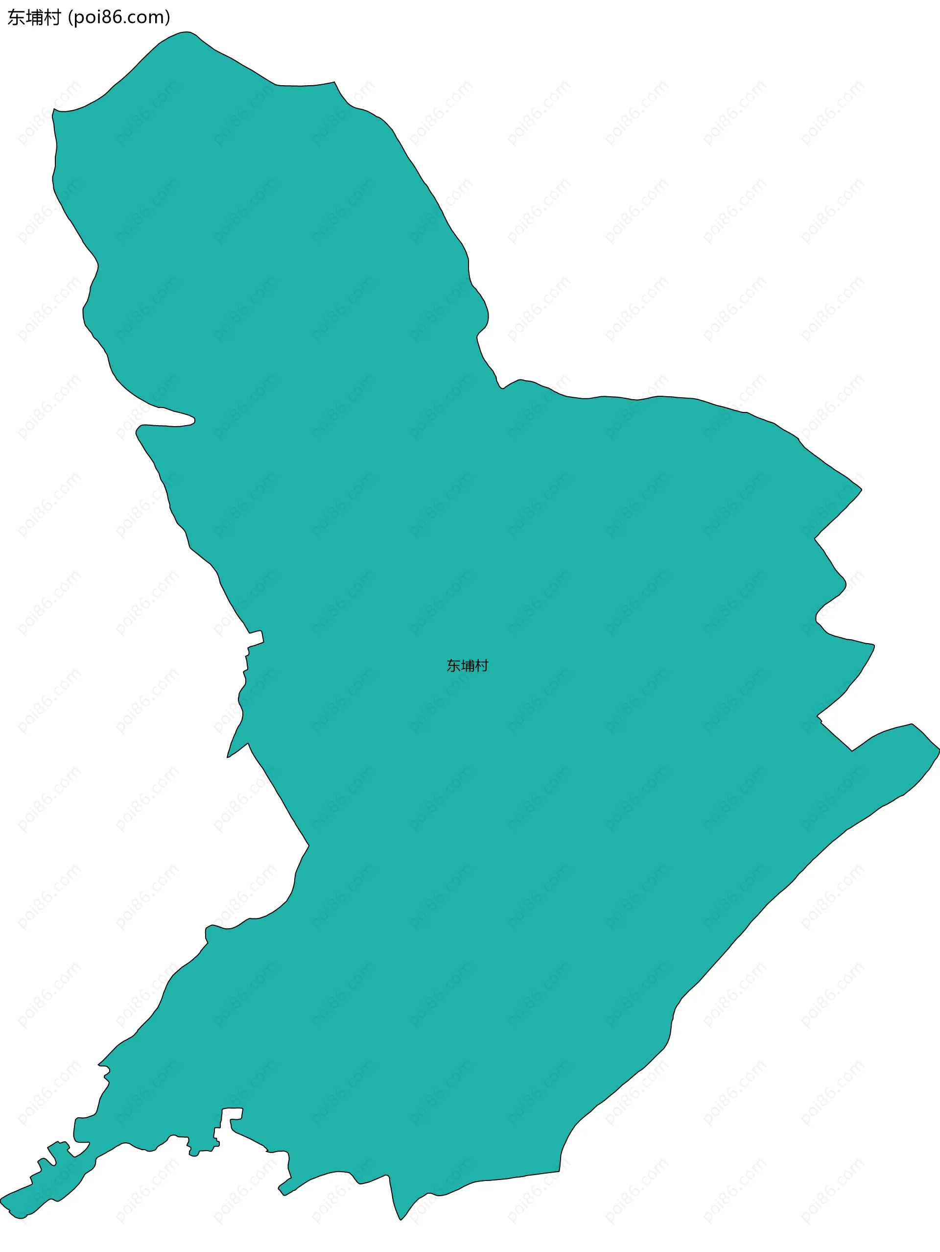 东埔村边界地图