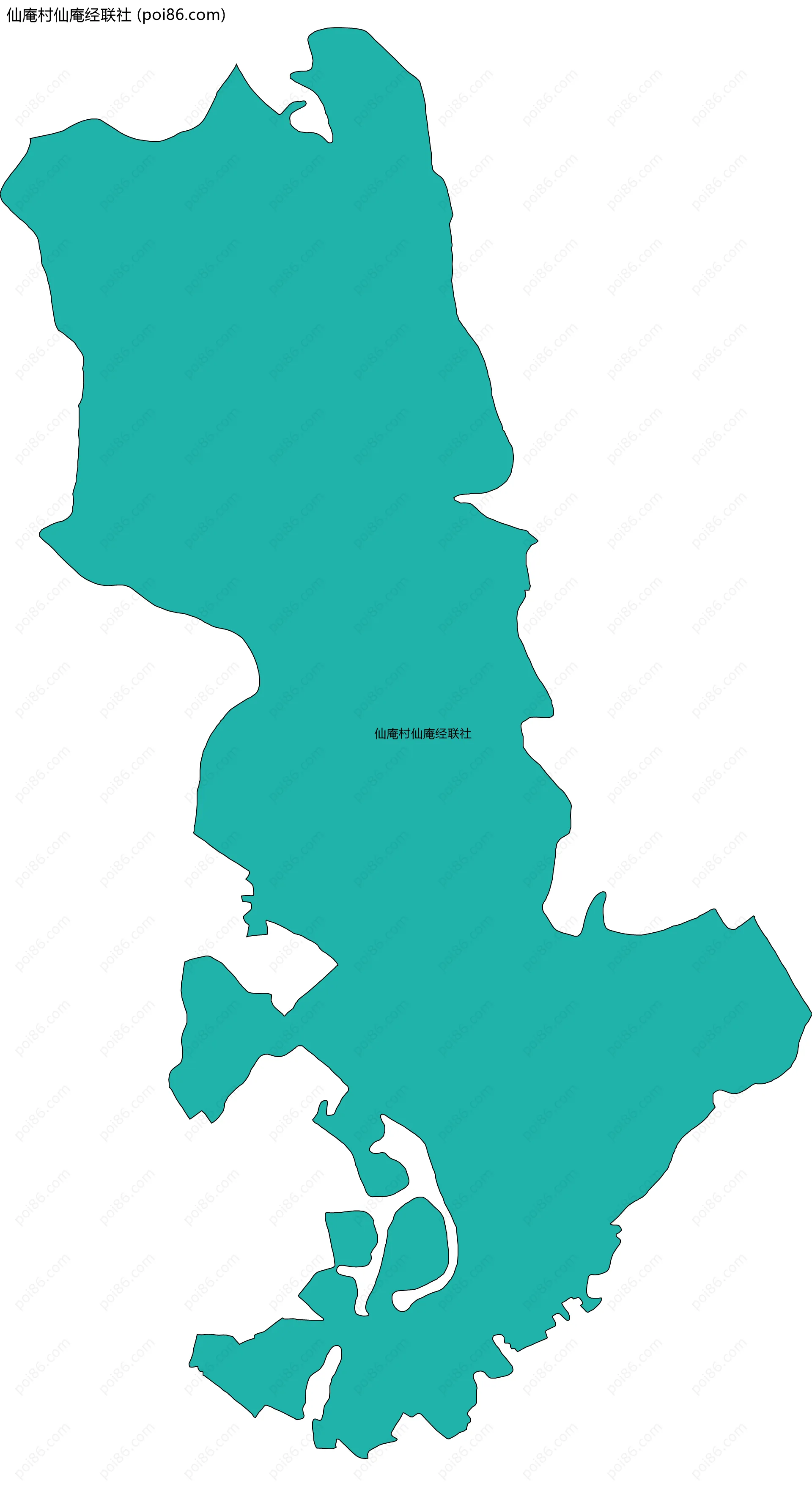 仙庵村仙庵经联社边界地图