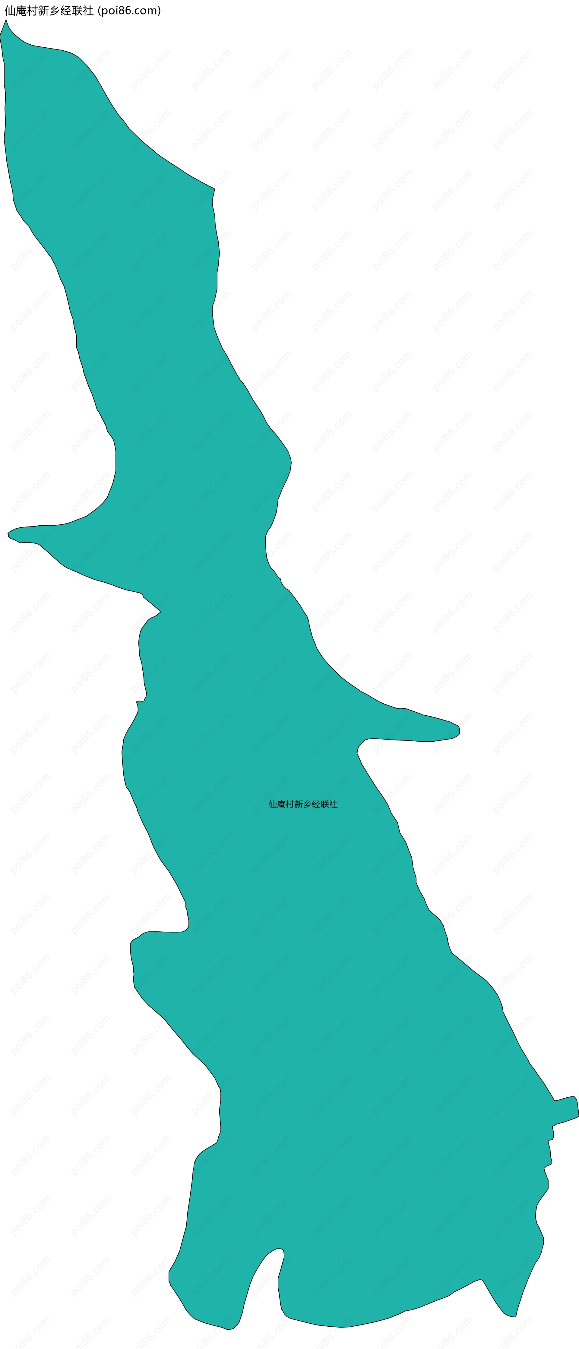 仙庵村新乡经联社边界地图