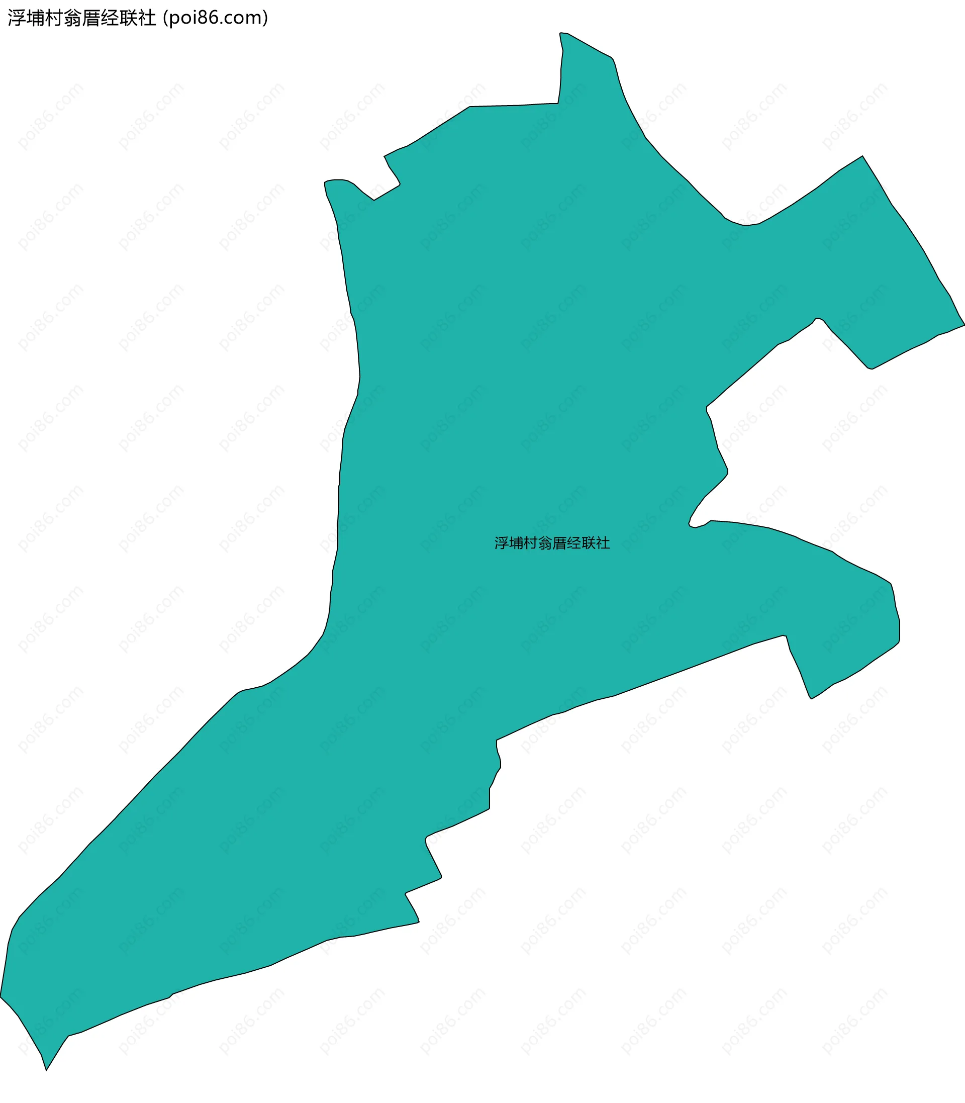浮埔村翁厝经联社边界地图