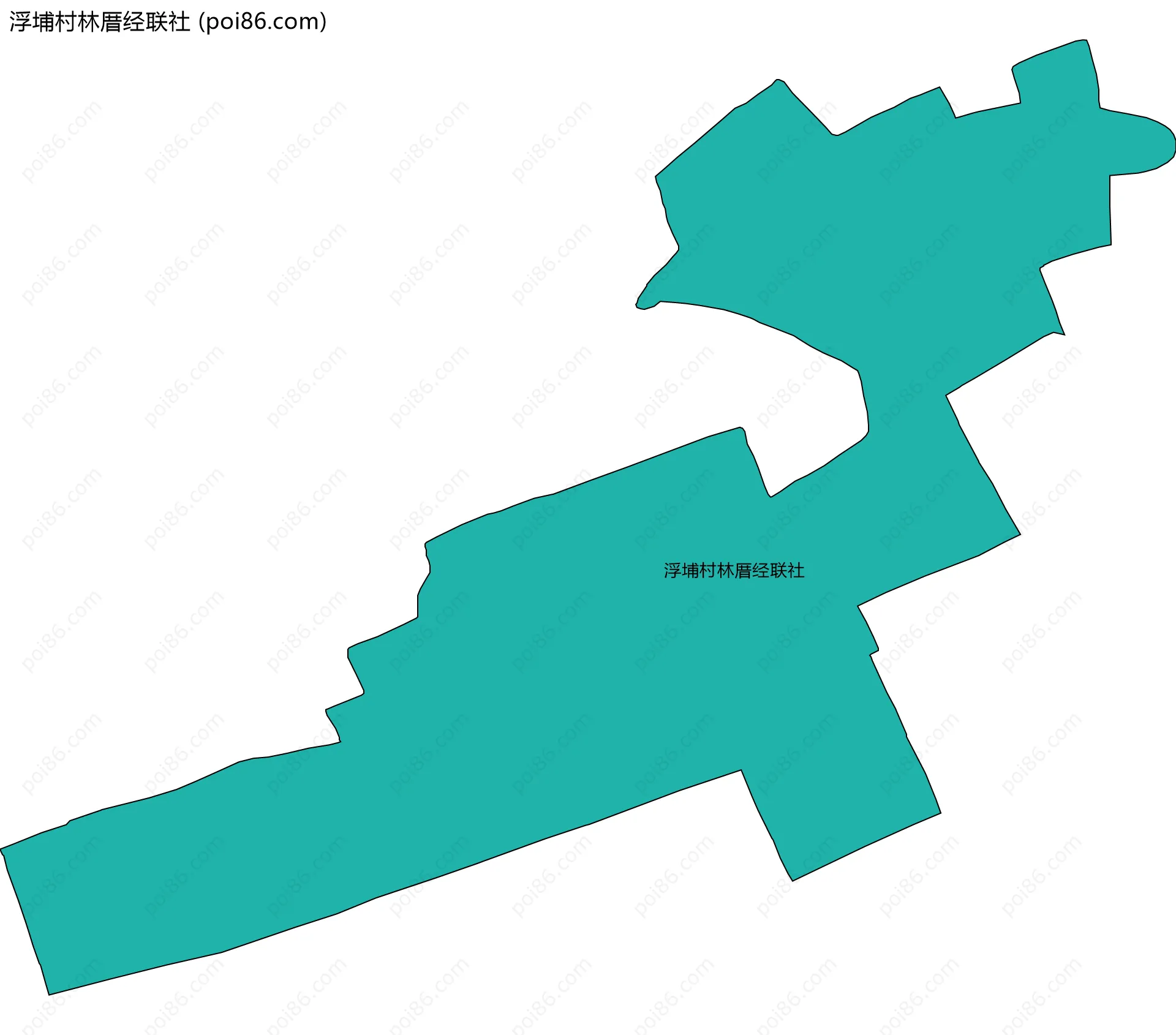 浮埔村林厝经联社边界地图