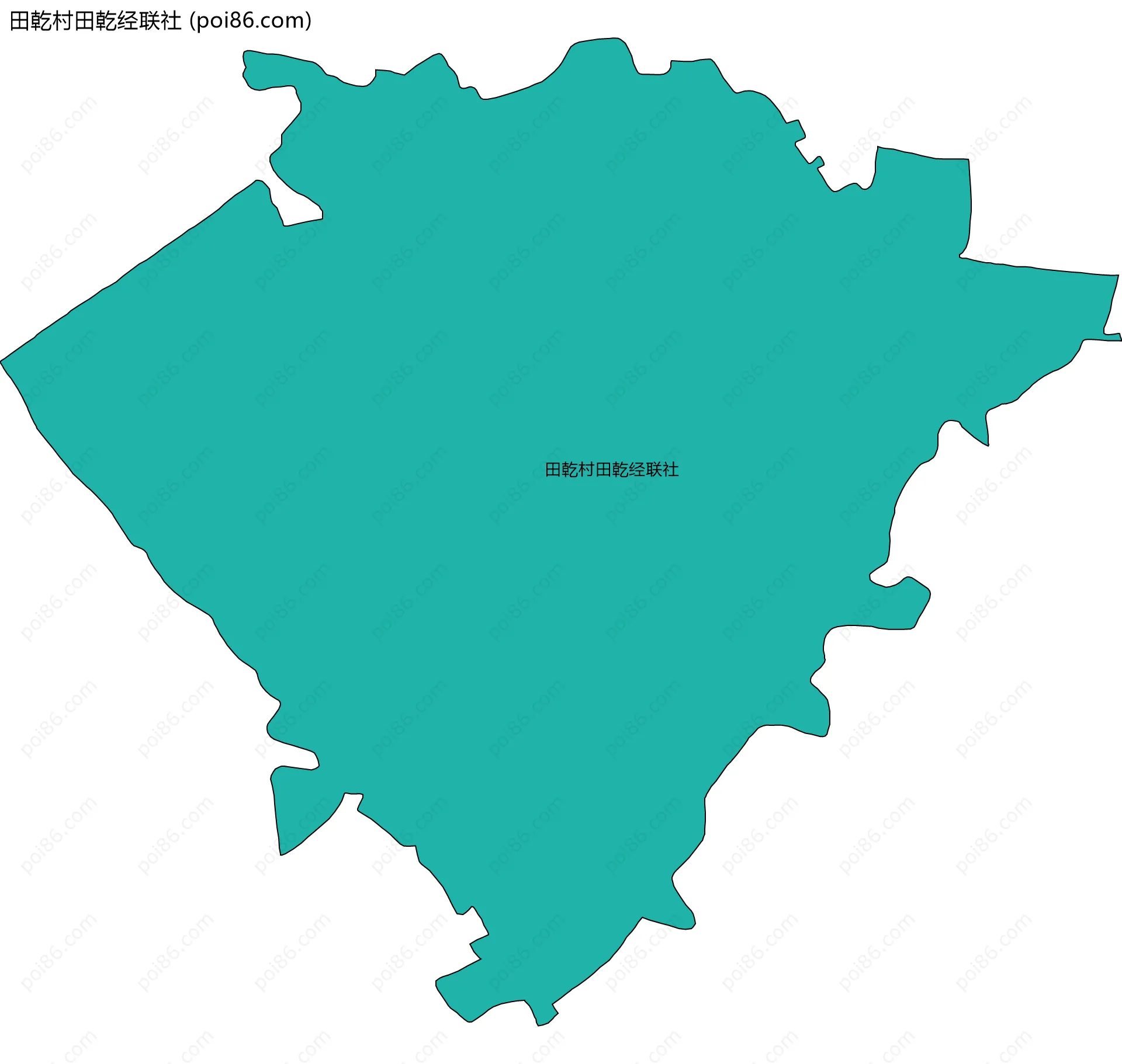 田乾村田乾经联社边界地图