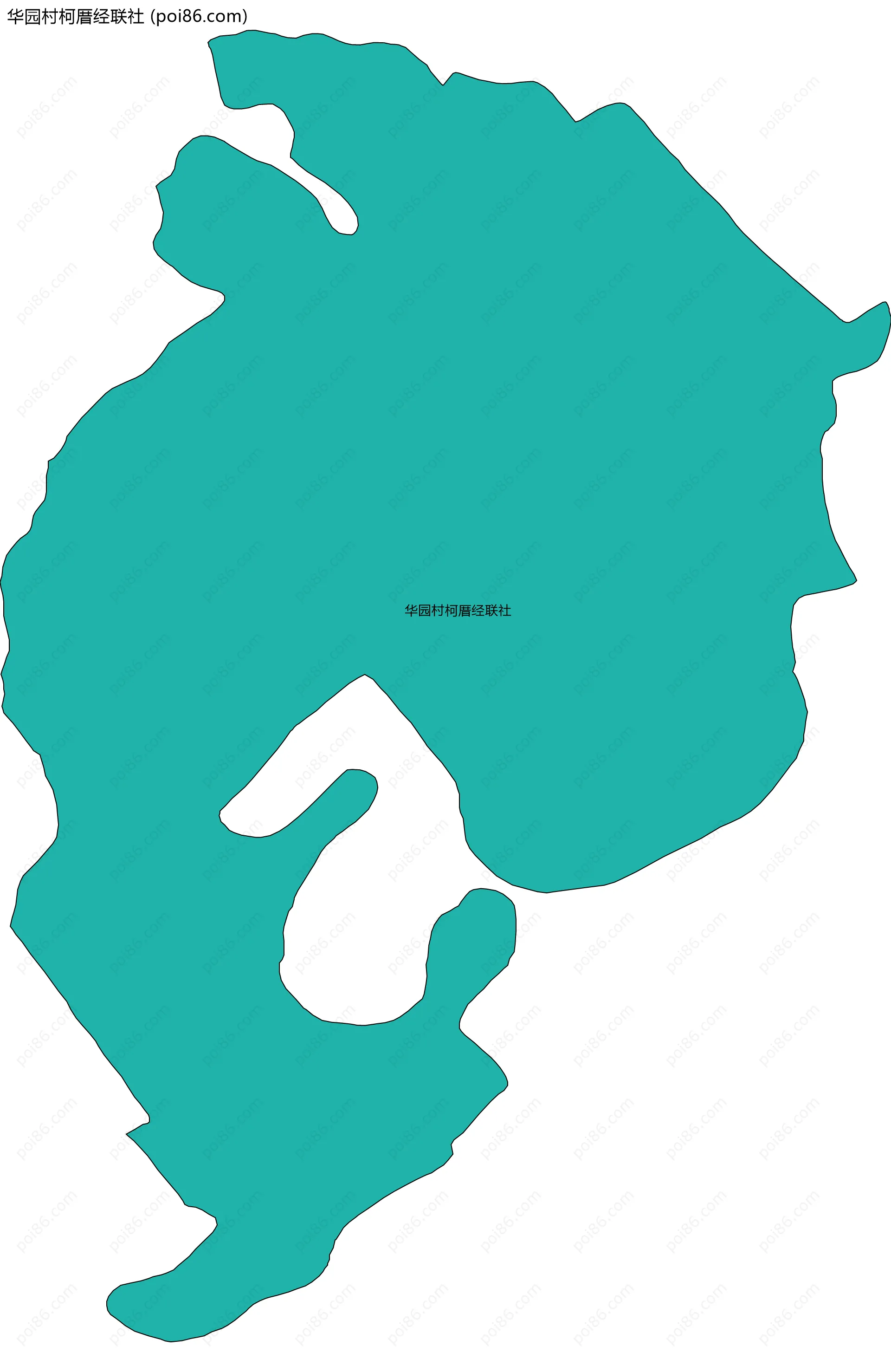 华园村柯厝经联社边界地图