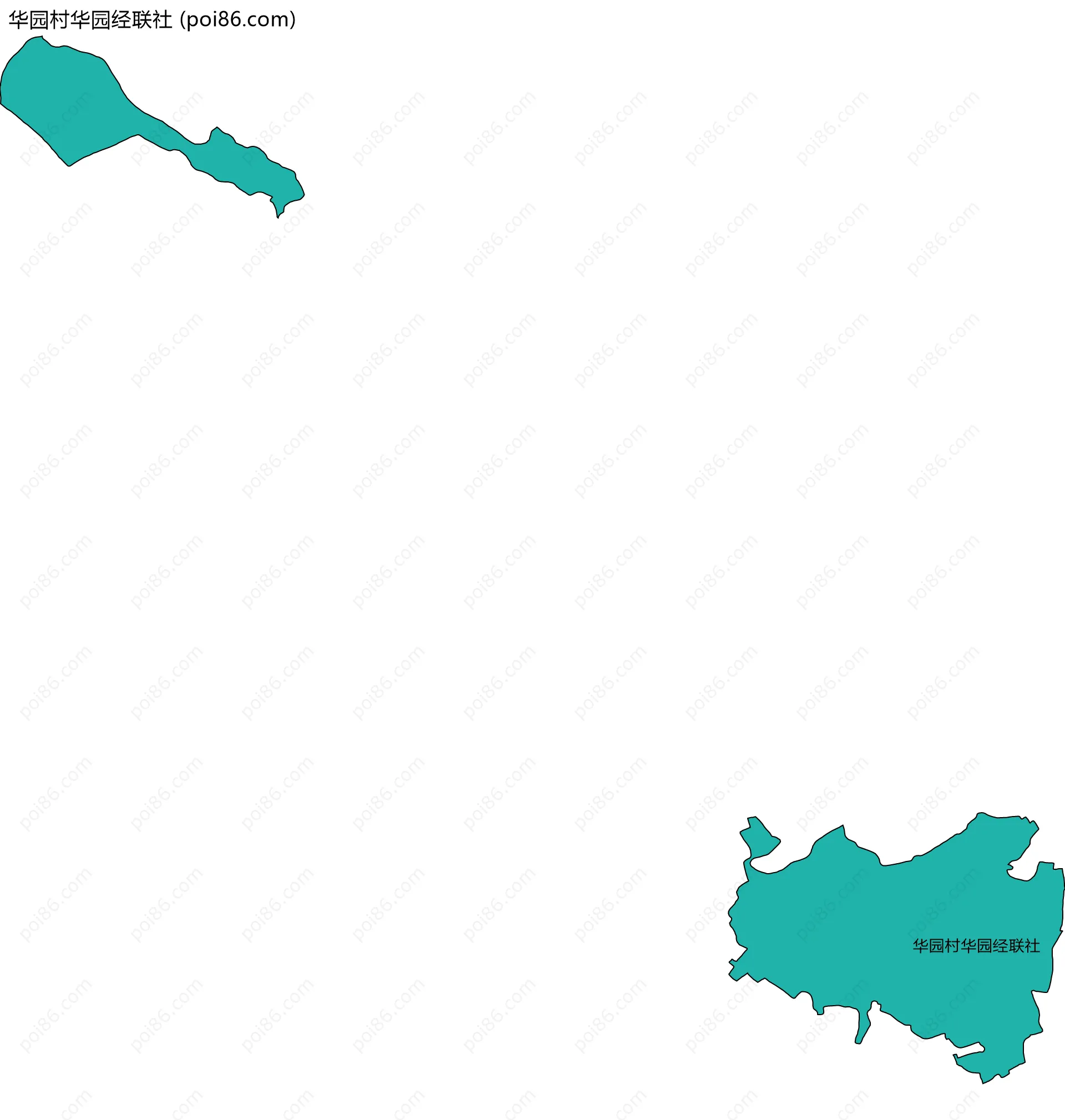 华园村华园经联社边界地图