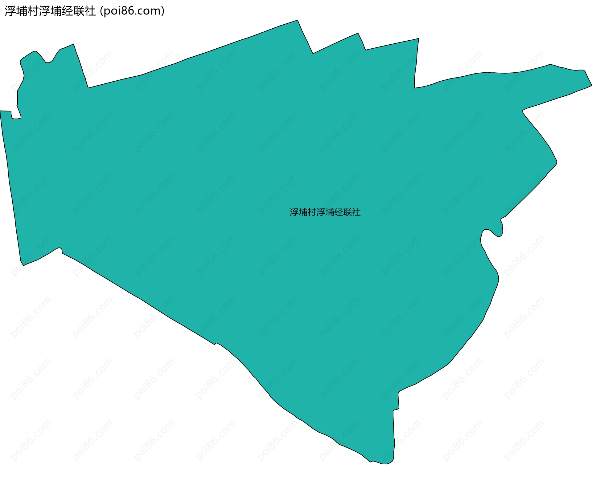 浮埔村浮埔经联社边界地图
