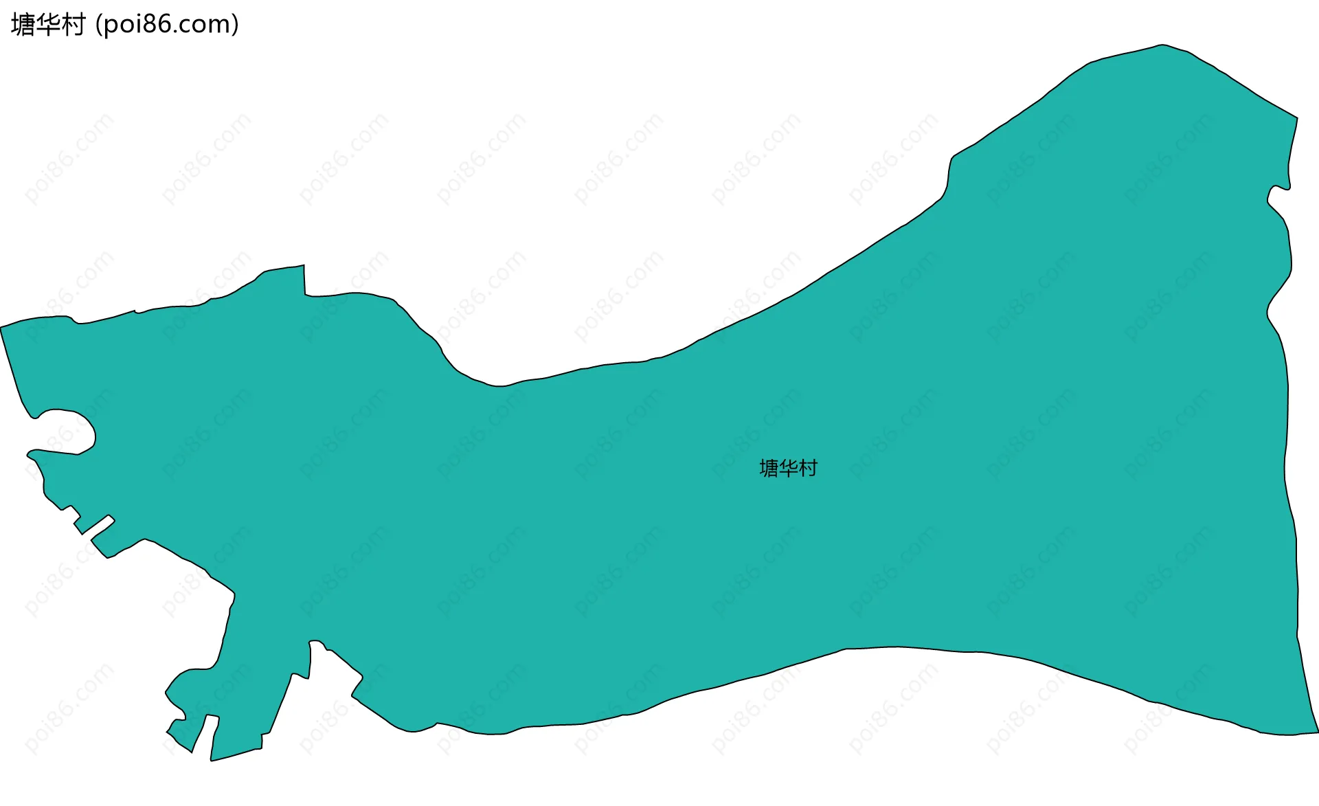 塘华村边界地图