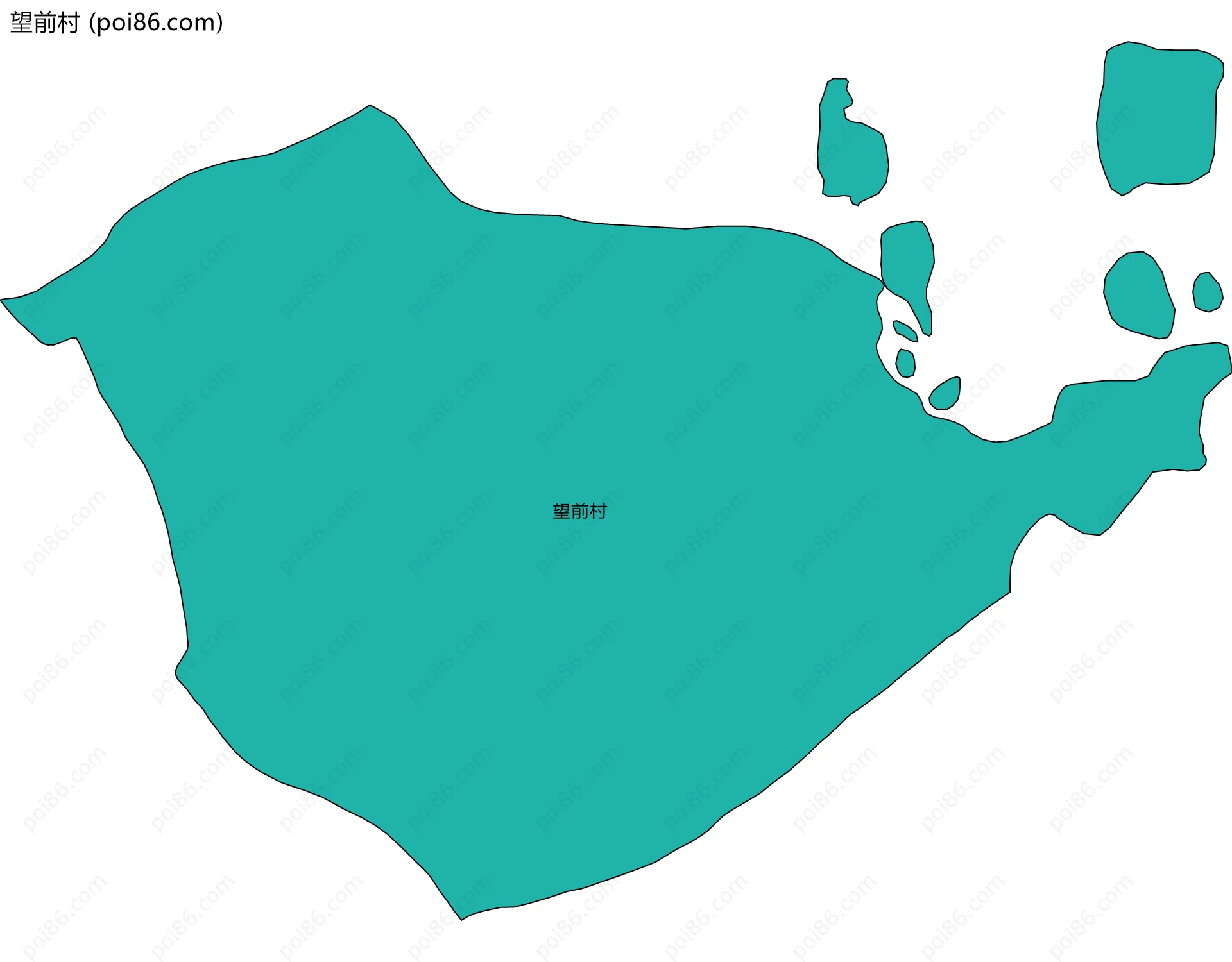 望前村边界地图
