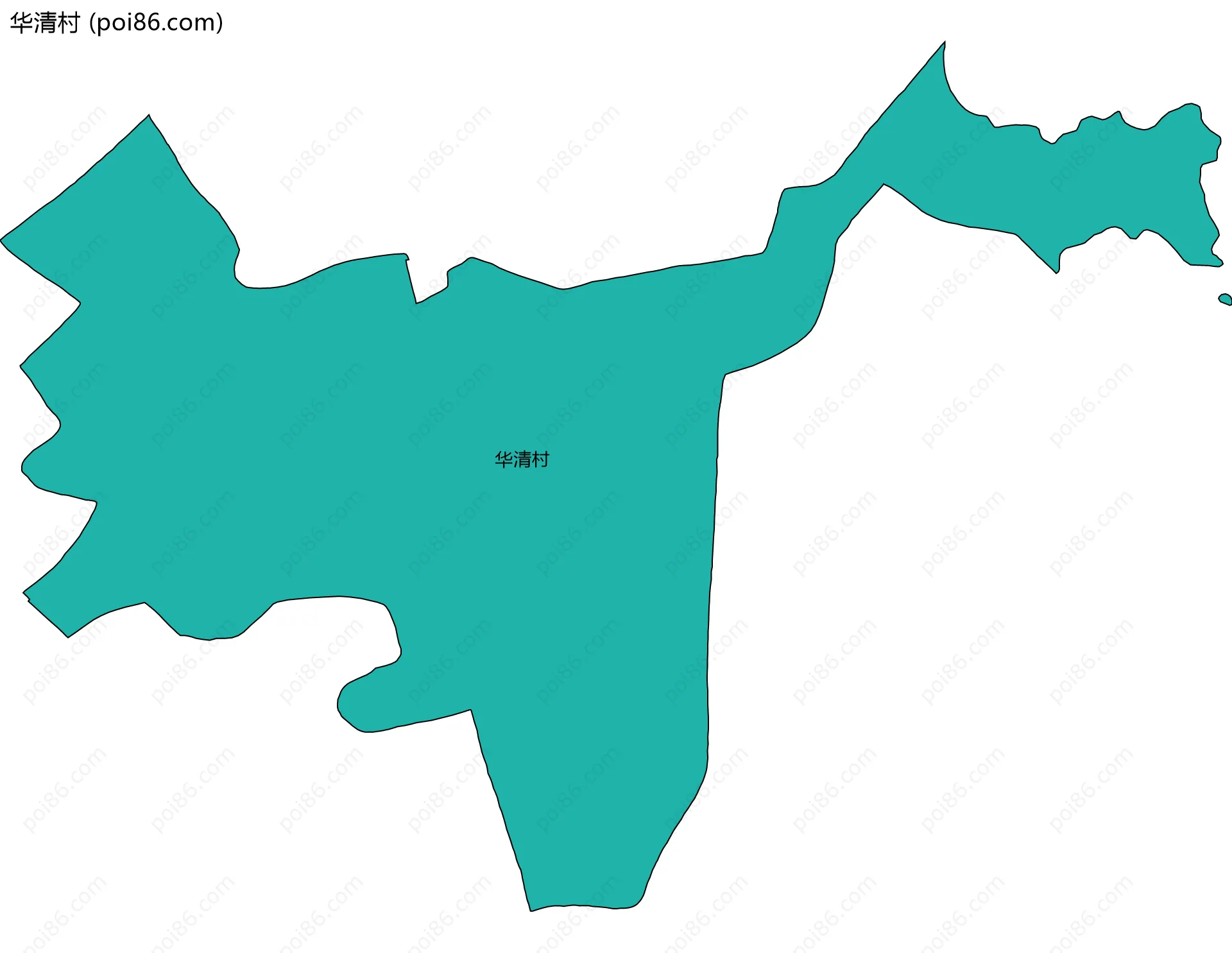 华清村边界地图