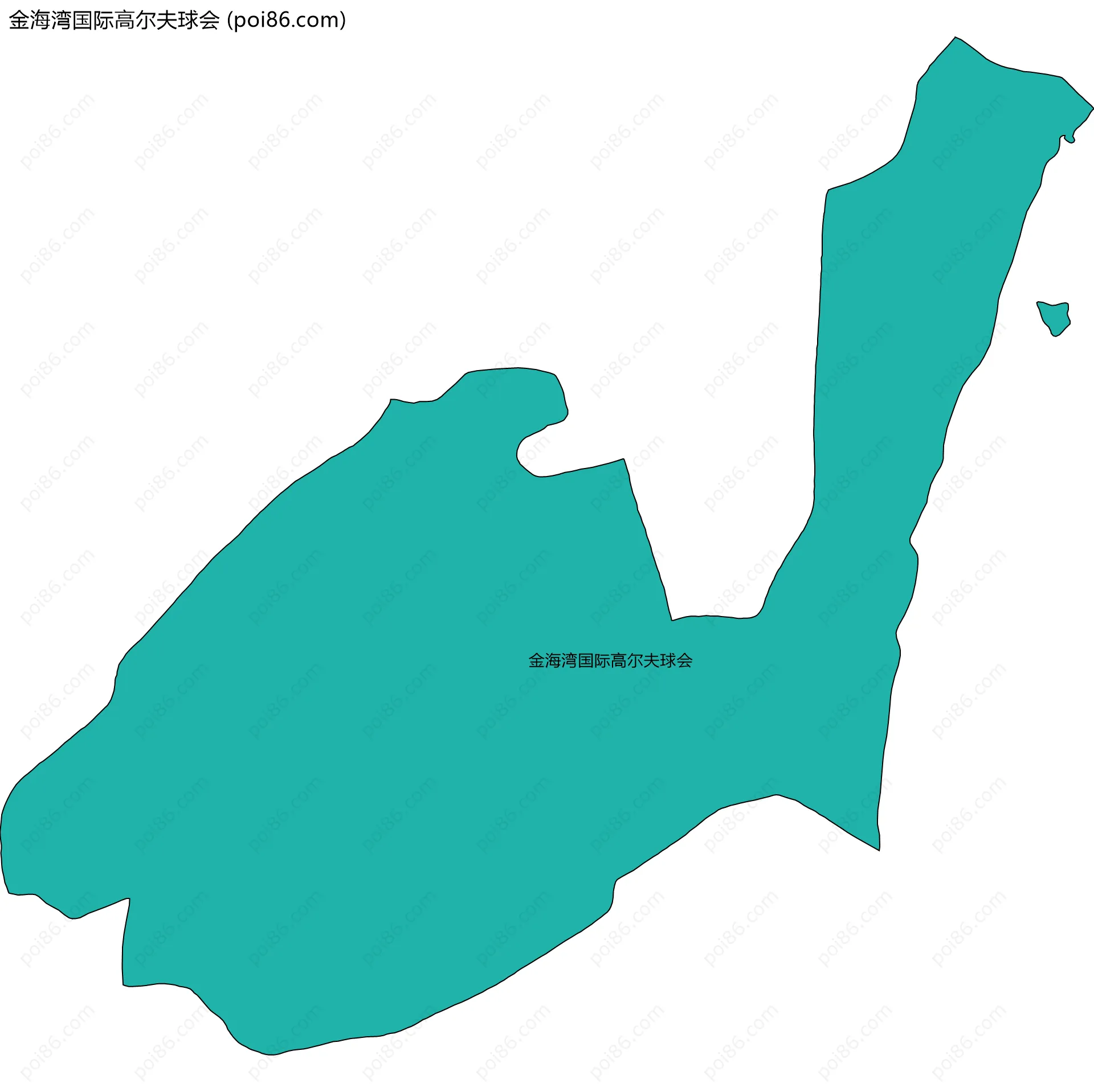 金海湾国际高尔夫球会边界地图