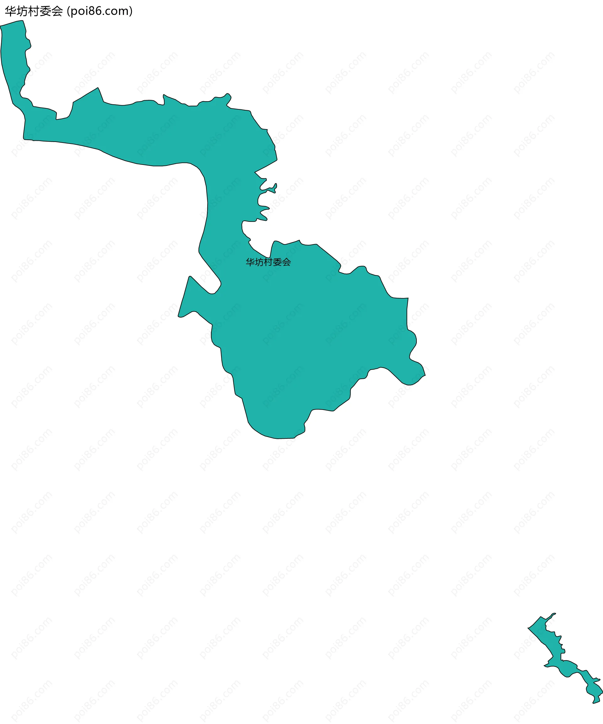 华坊村委会边界地图