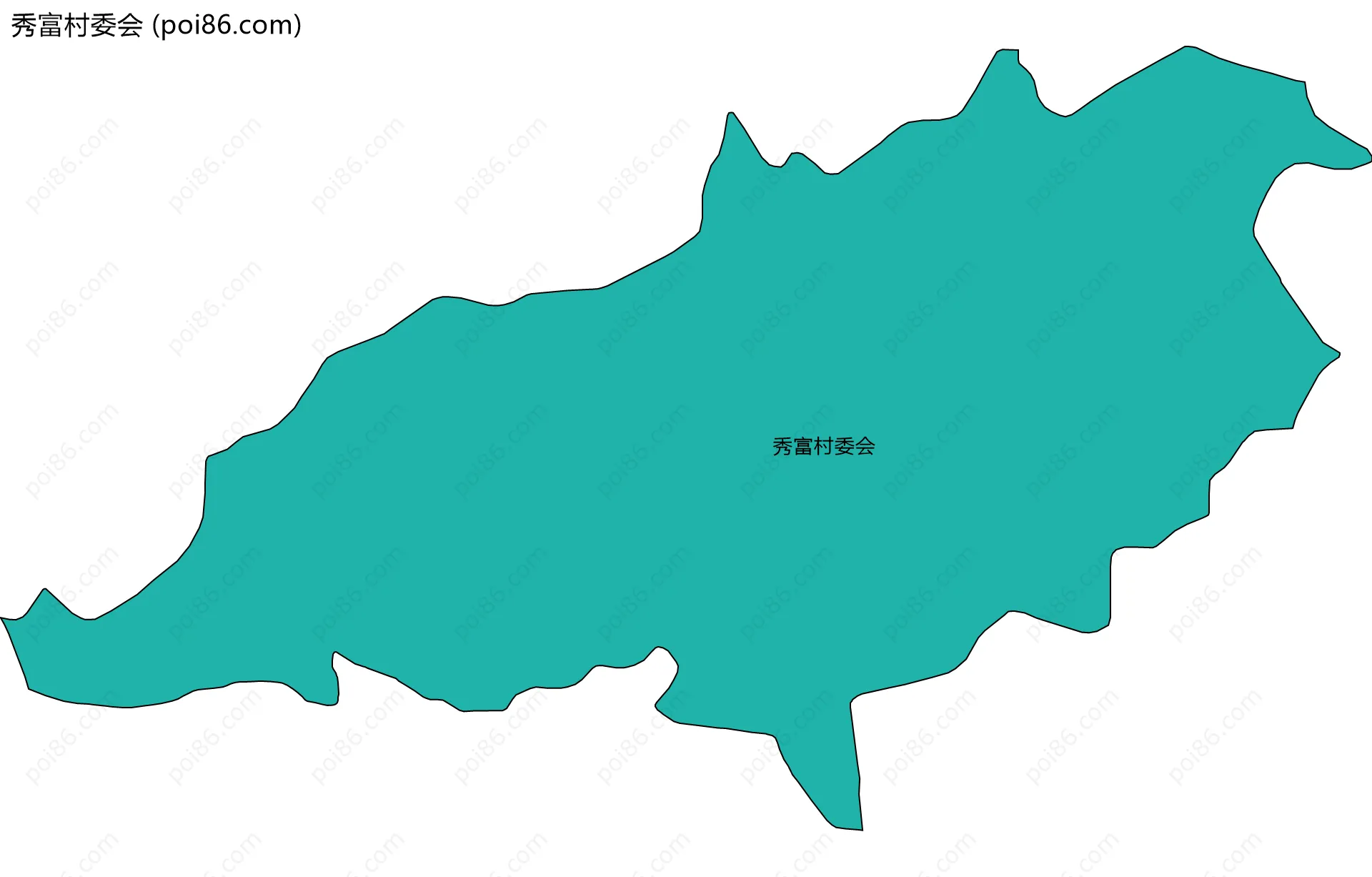 秀富村委会边界地图