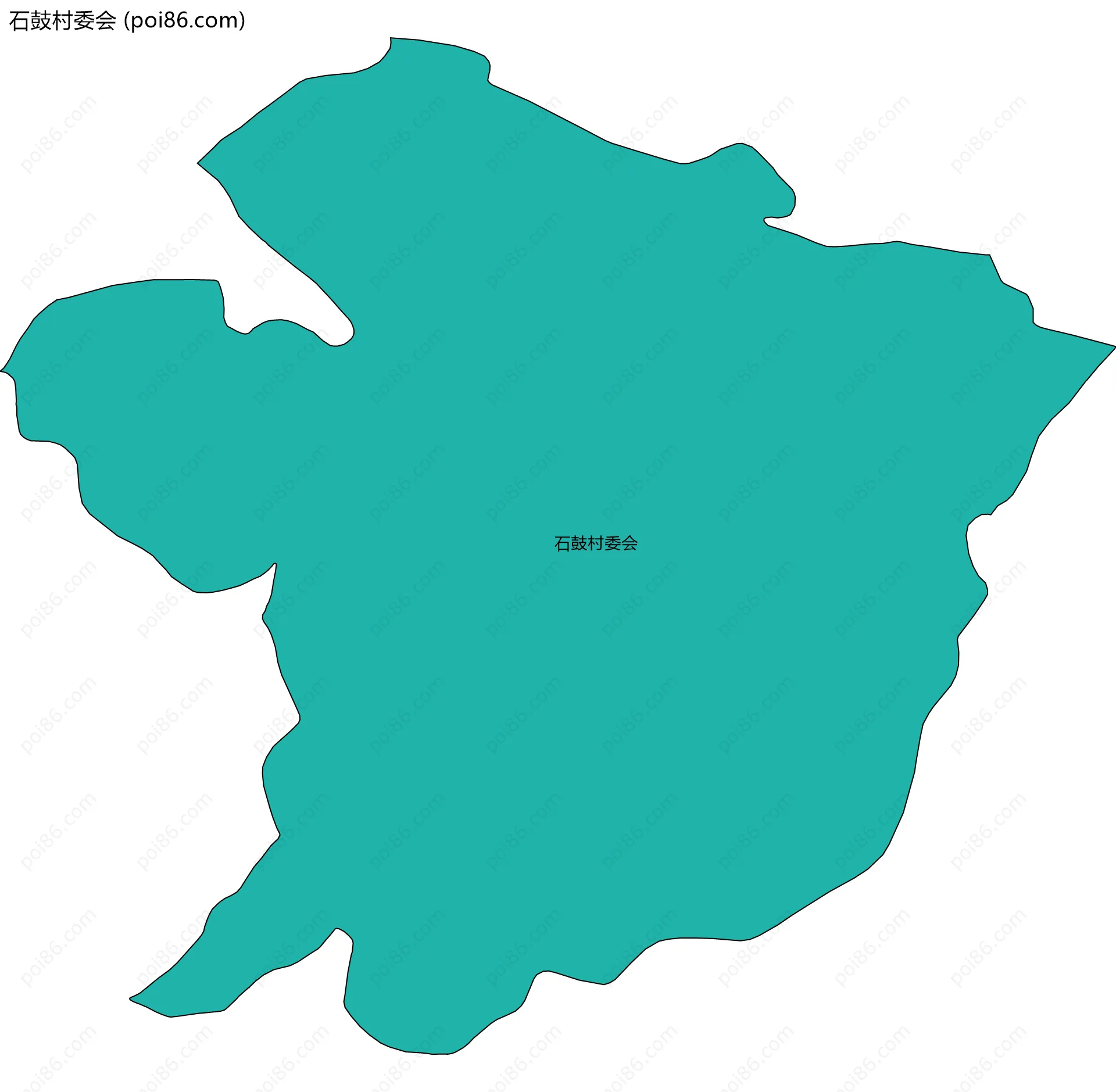 石鼓村委会边界地图