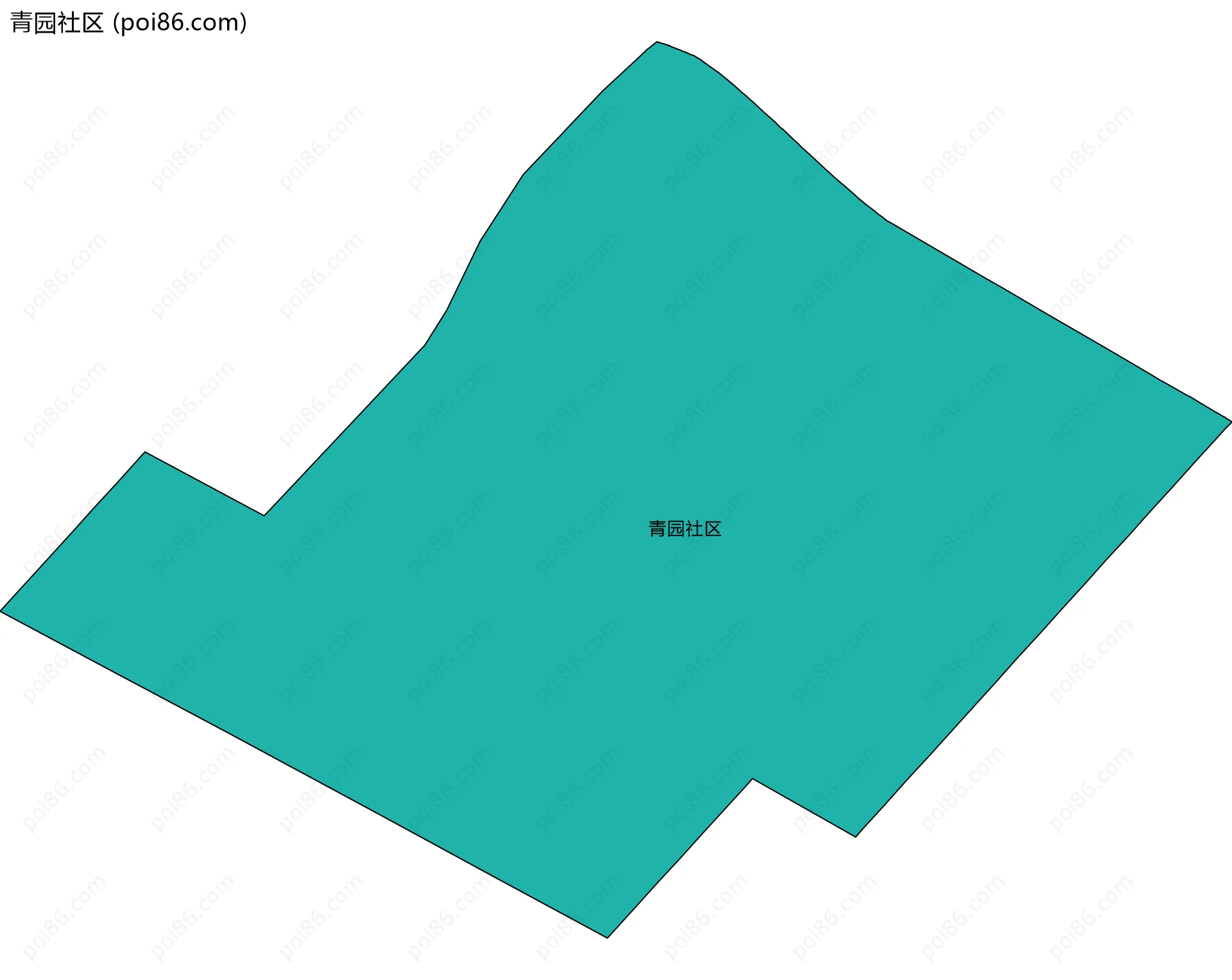 青园社区边界地图