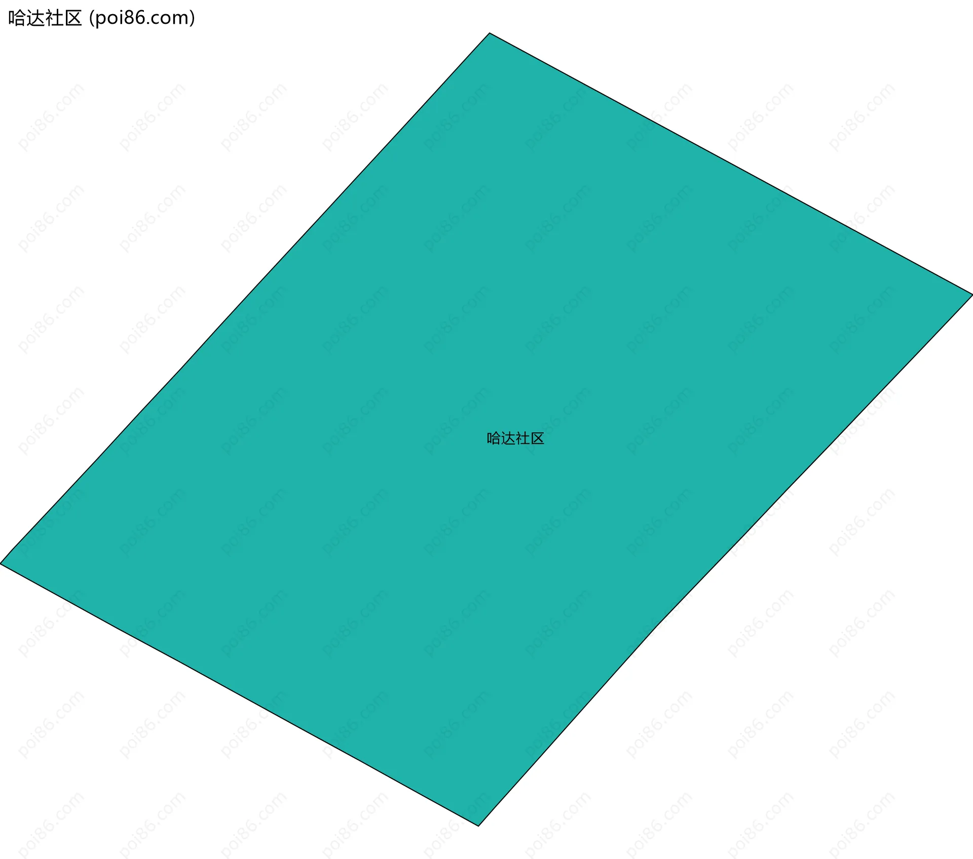 哈达社区边界地图