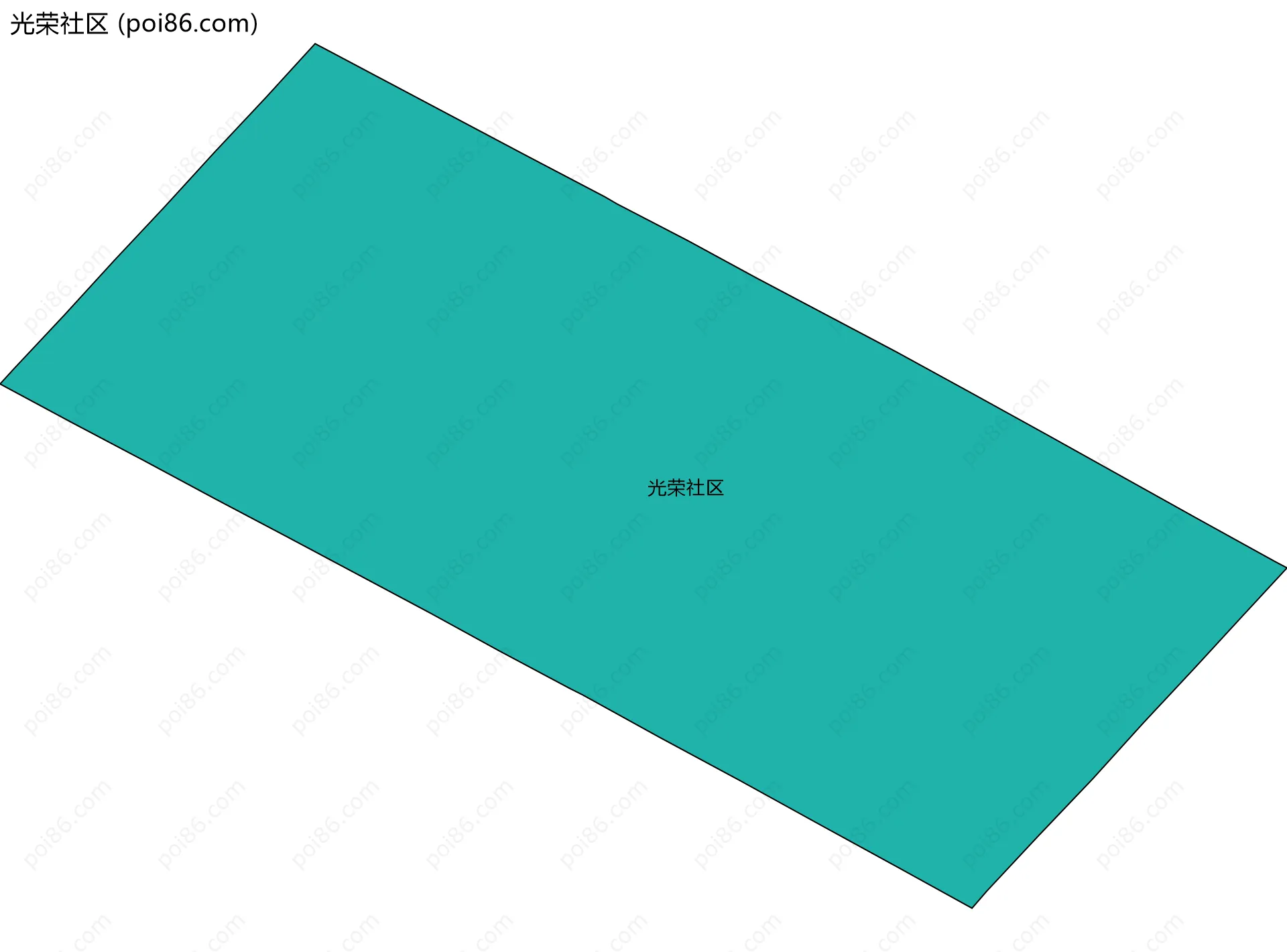 光荣社区边界地图