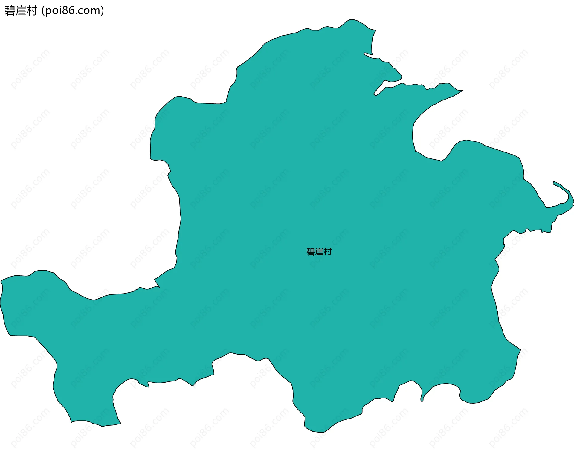 碧崖村边界地图