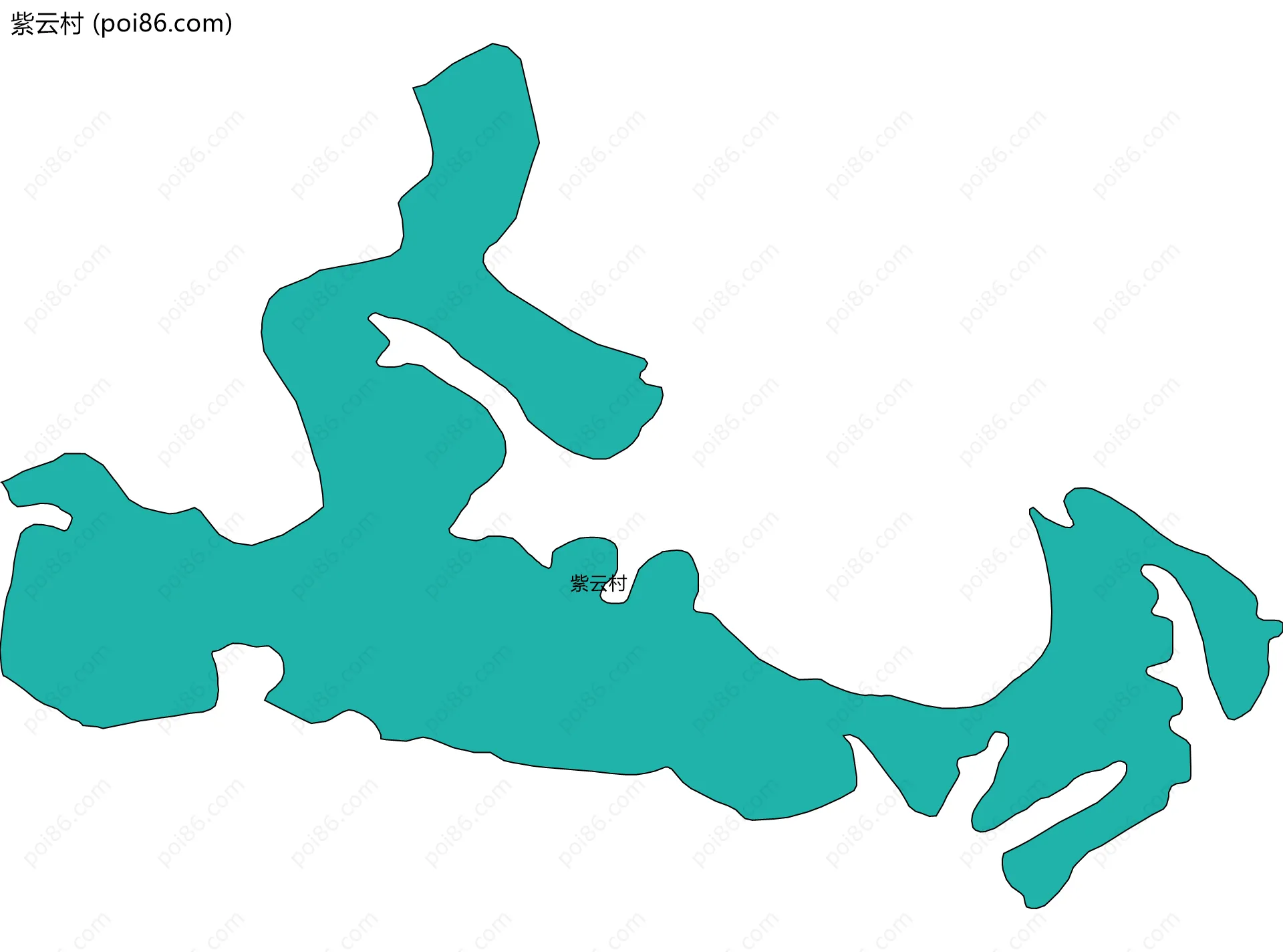 紫云村边界地图