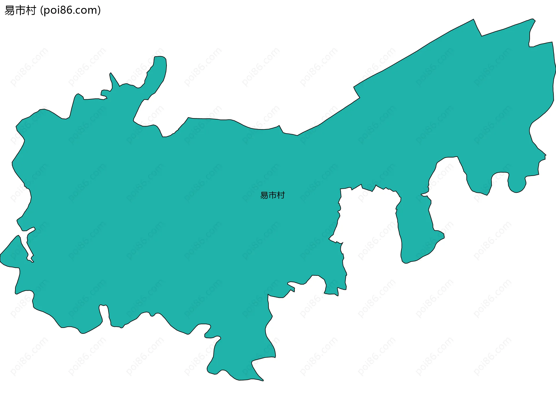 易市村边界地图